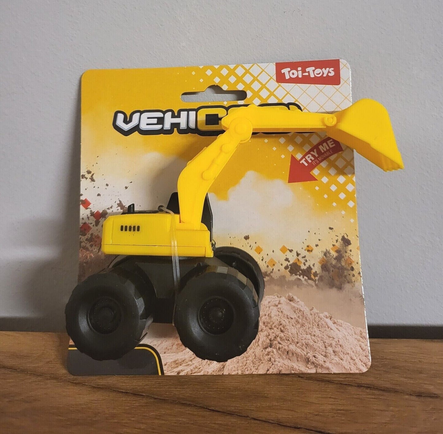 Baufahrzeug Mini Bagger Kippe Radlader Gelenkradlader Spielzeug Kinder Geschenk gelb Auto