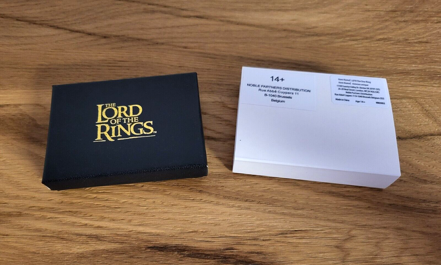 Der Herr der Ringe Ring der Macht Kette Schmuck vergoldet Geschenk Box