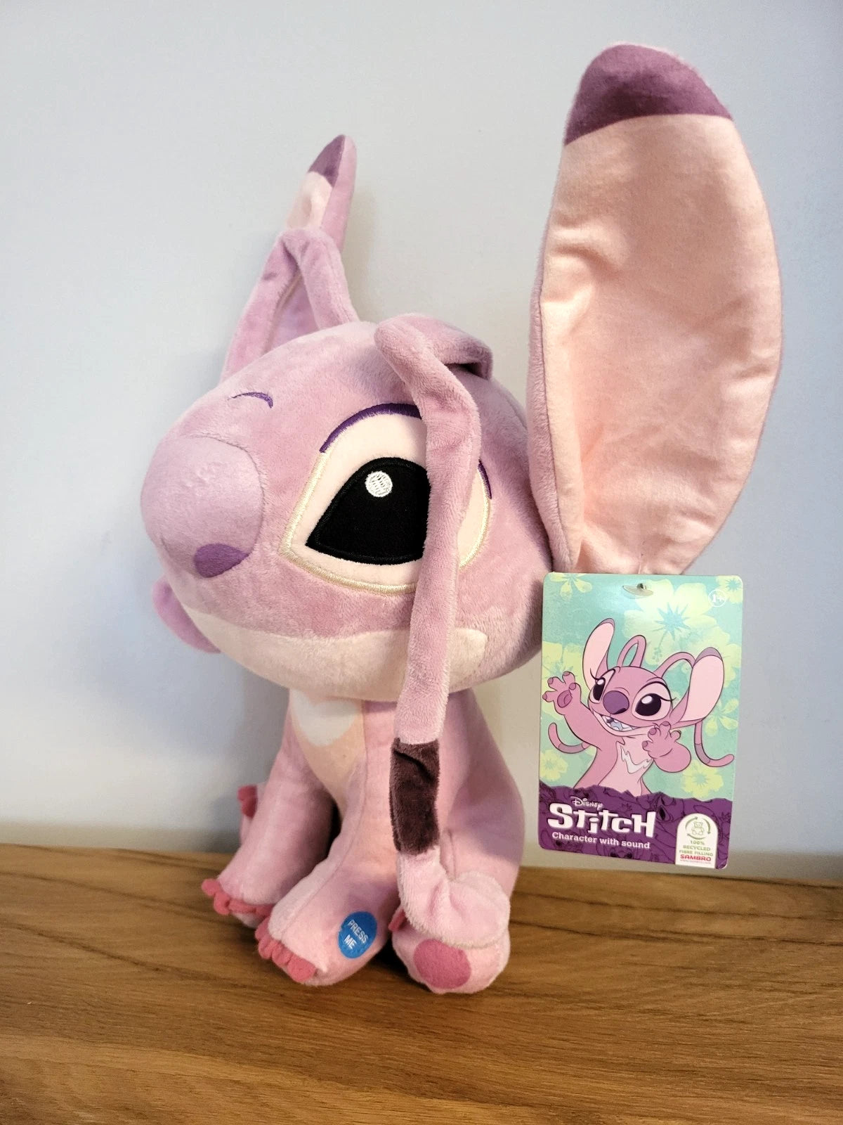 Disney Engel Angel Plüsch Stofftier Plüschtier Kuscheltier Merch Lilo&Stitch mit SOUND NEU