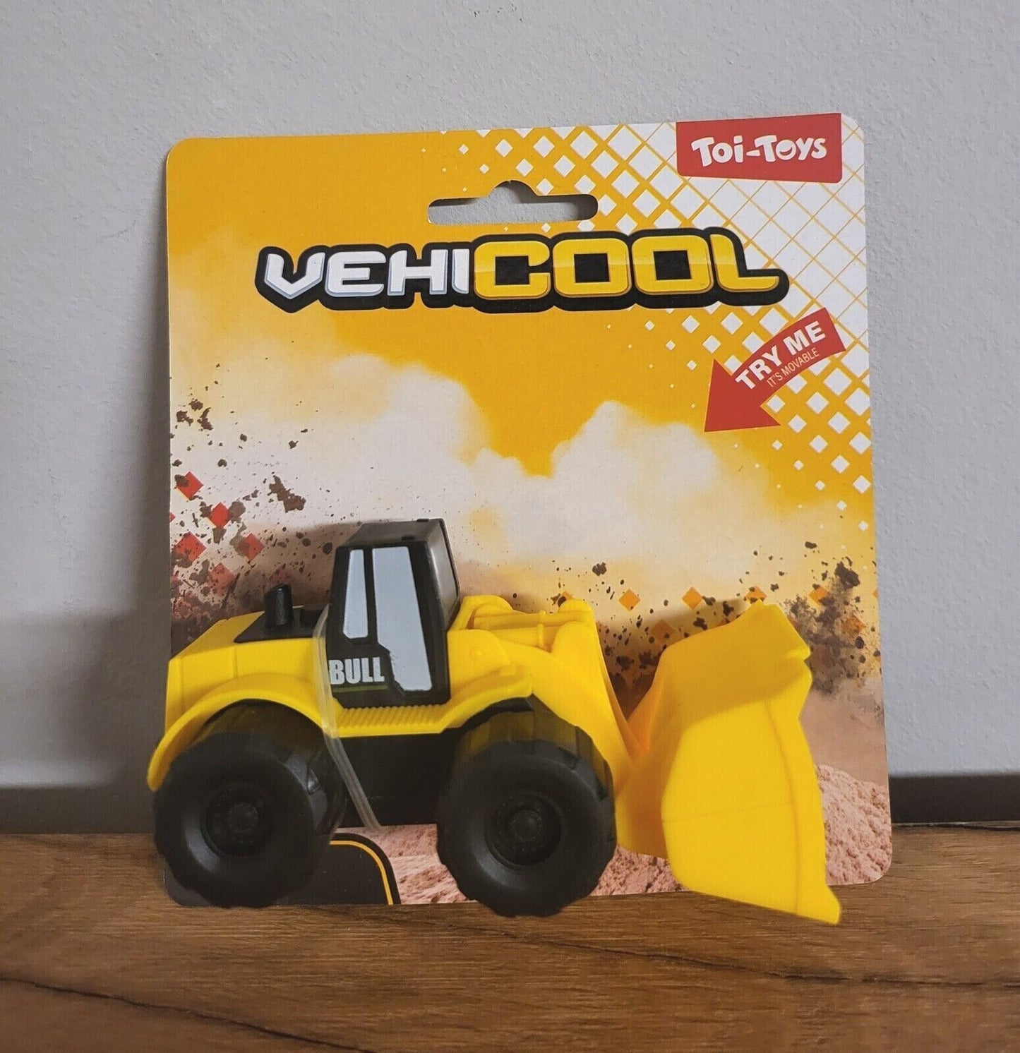 Baufahrzeug Mini Bagger Kippe Radlader Gelenkradlader Spielzeug Kinder Geschenk gelb Auto