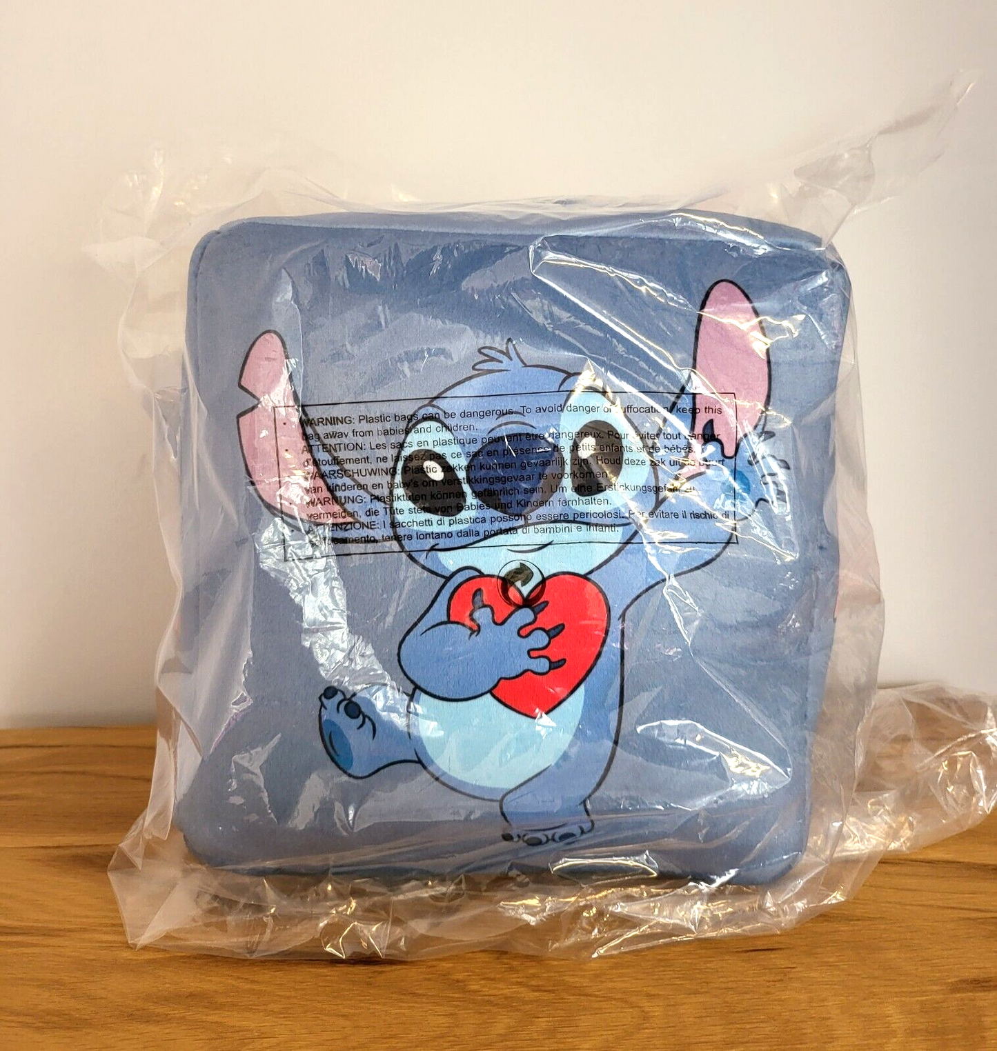 Disney Plüsch Stitch Würfel Kissen Angel Formkissen Spielzeug Kinder Deko Sitzkissen NEU