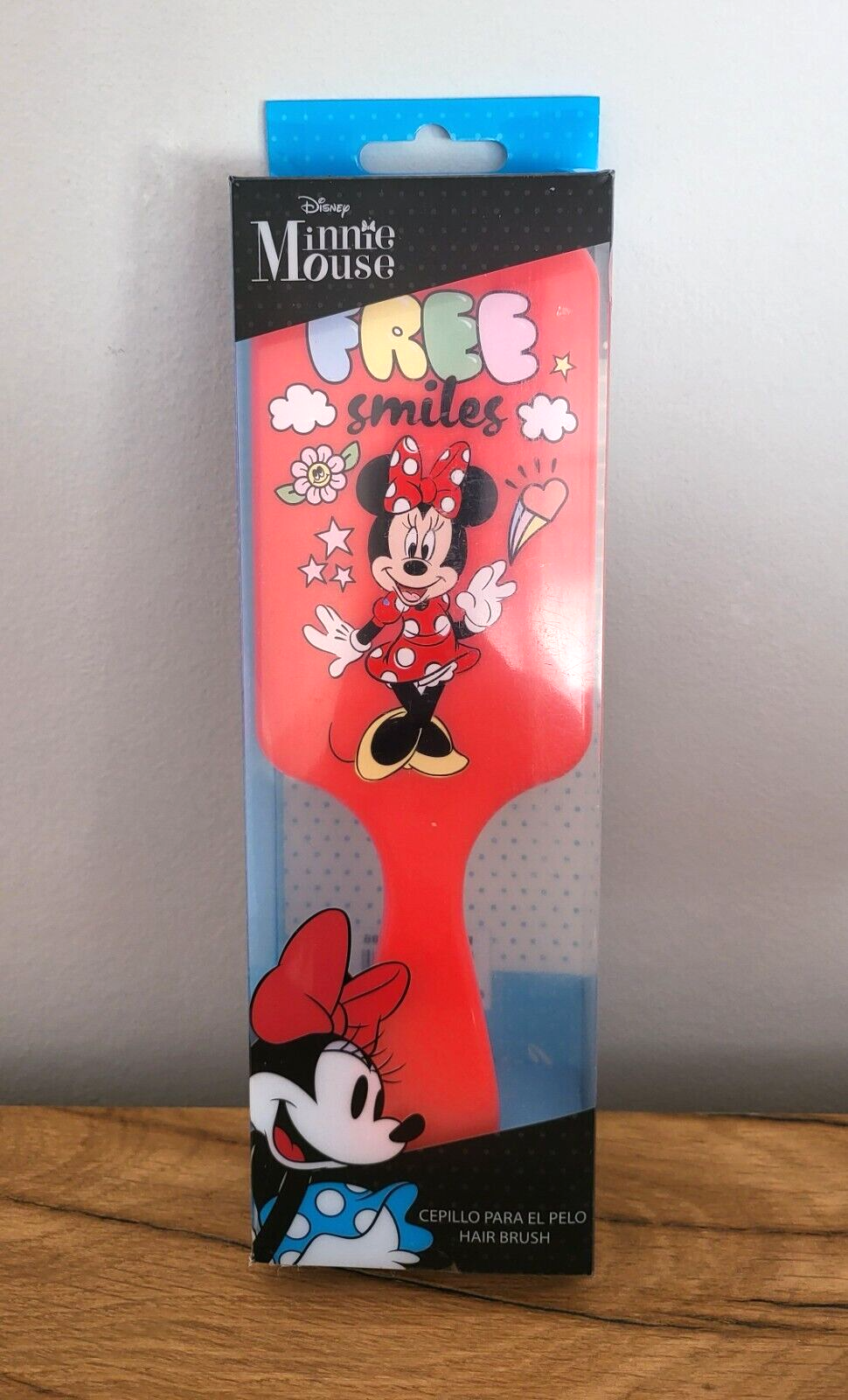 Haarbürste Minnie Maus Disney Kinderbürste Kamm rechteckig rot NEU & OVP