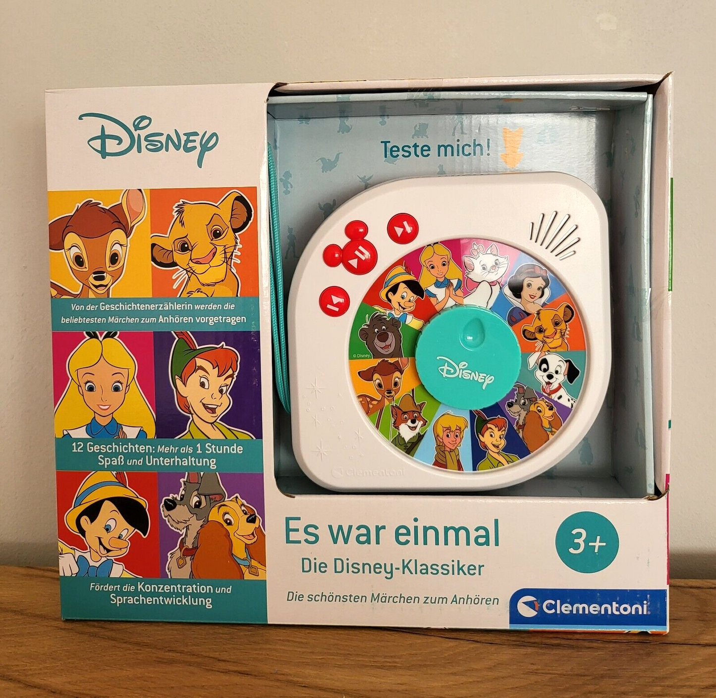 Clementoni Es war einmal - Disney Klassiker Märchenerzähler 12 Geschichten ab 3 Jahre NEU&OVP