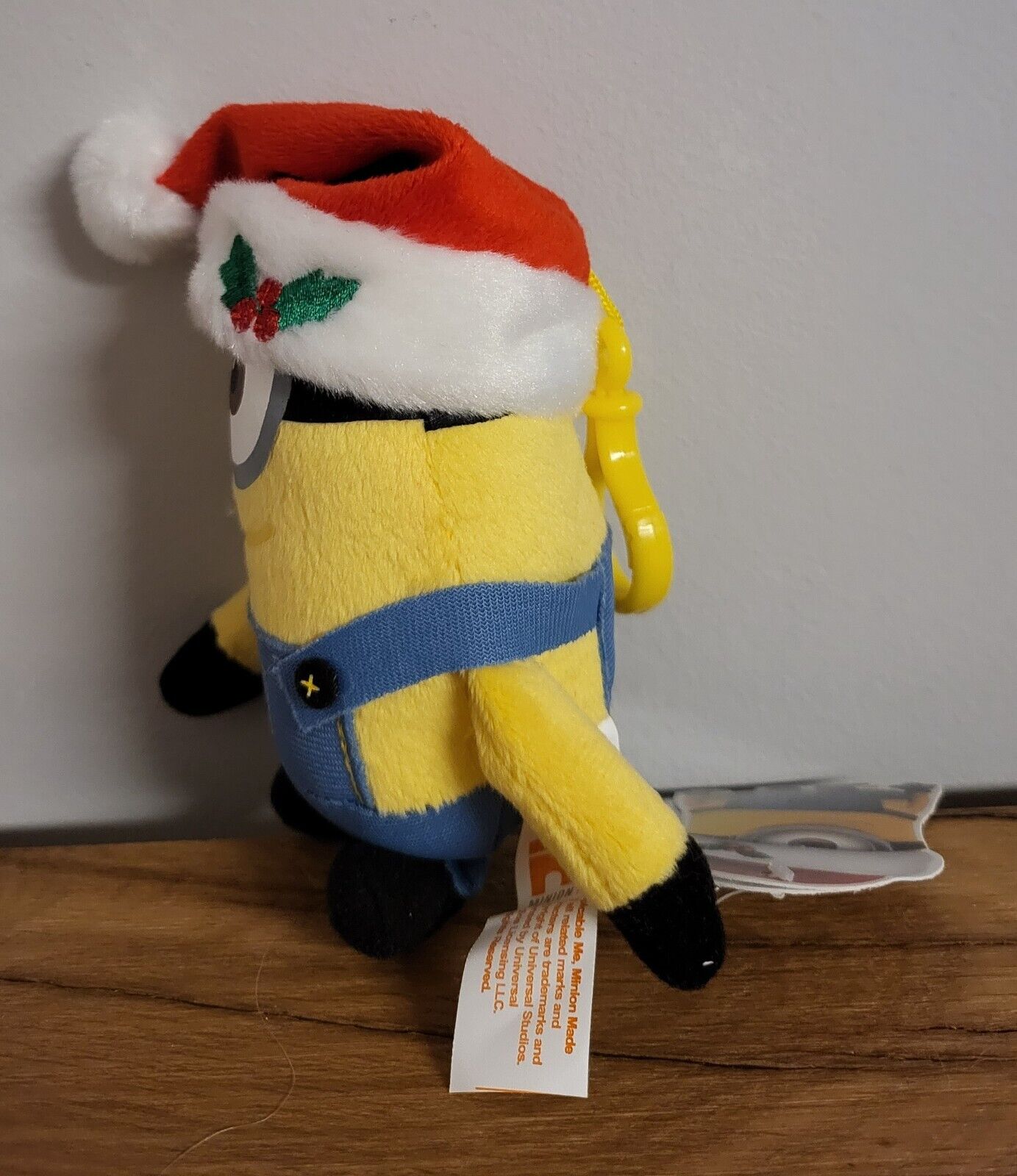 Minions Weihnachtsminion X-Mas 3fach sortiert Kevin/ Stuart /Otto Plüsch Bag Clip Schlüsselanhänger 13cm
