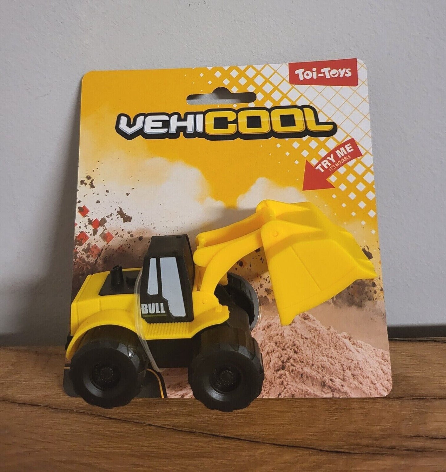 Baufahrzeug Mini Bagger Kippe Radlader Gelenkradlader Spielzeug Kinder Geschenk gelb Auto