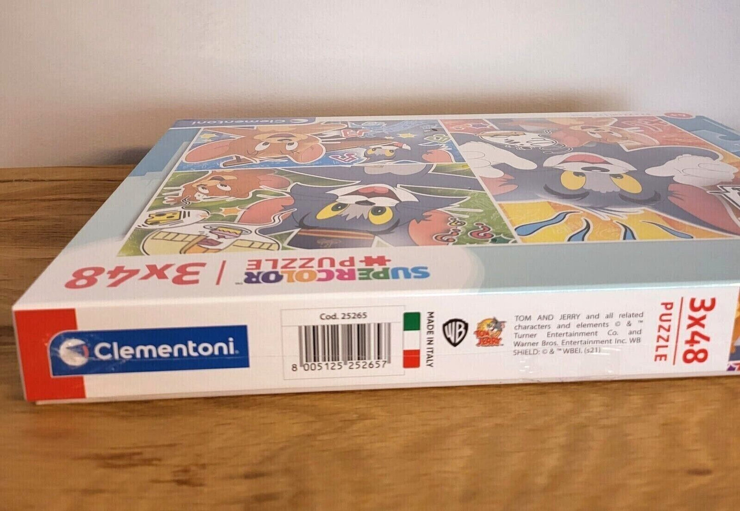 Puzzle Tom & Jerry Warner Bros. Clementoni Supercolor Kinder 3x48 Teile 4+ NEU & OVP