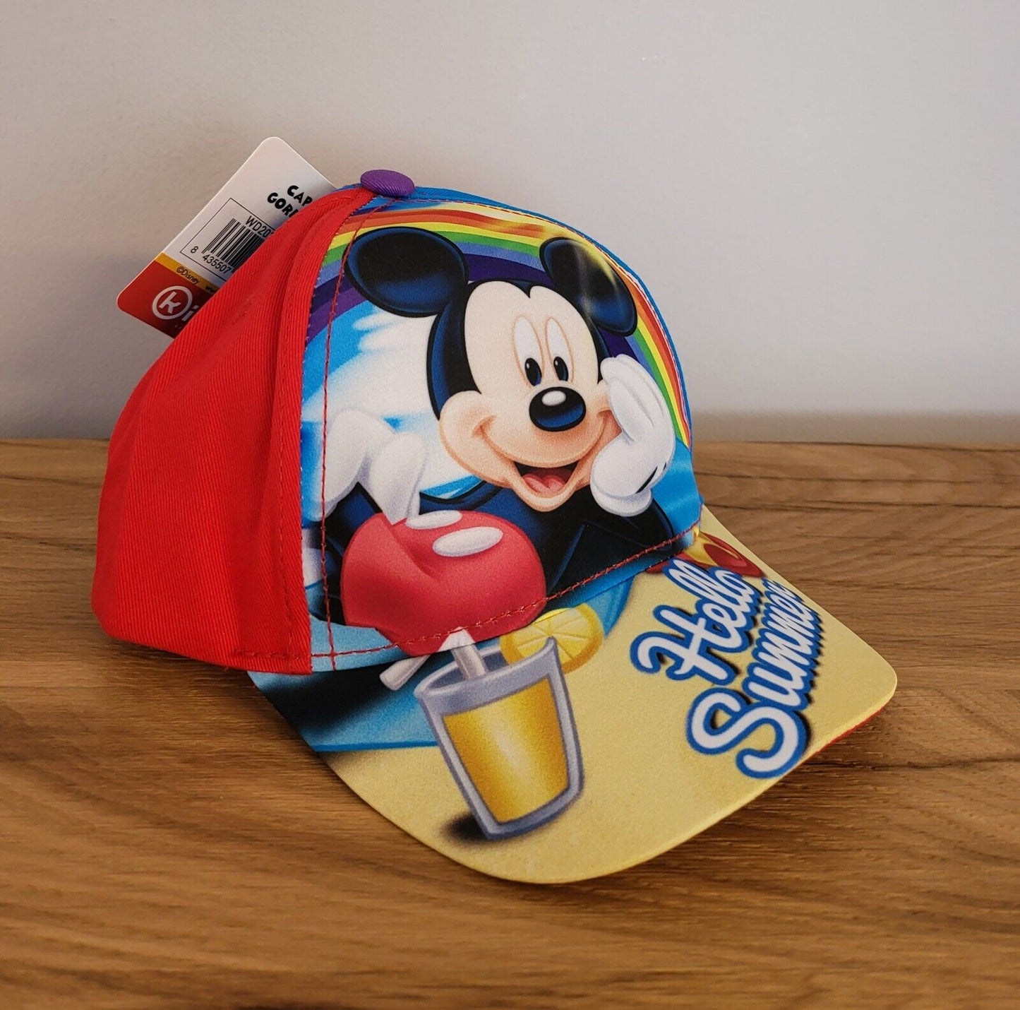 Kinder Basecap Kappe Mütze Cap Disney Mickey Maus 2 Fach sortiert Größe52/54 NEU