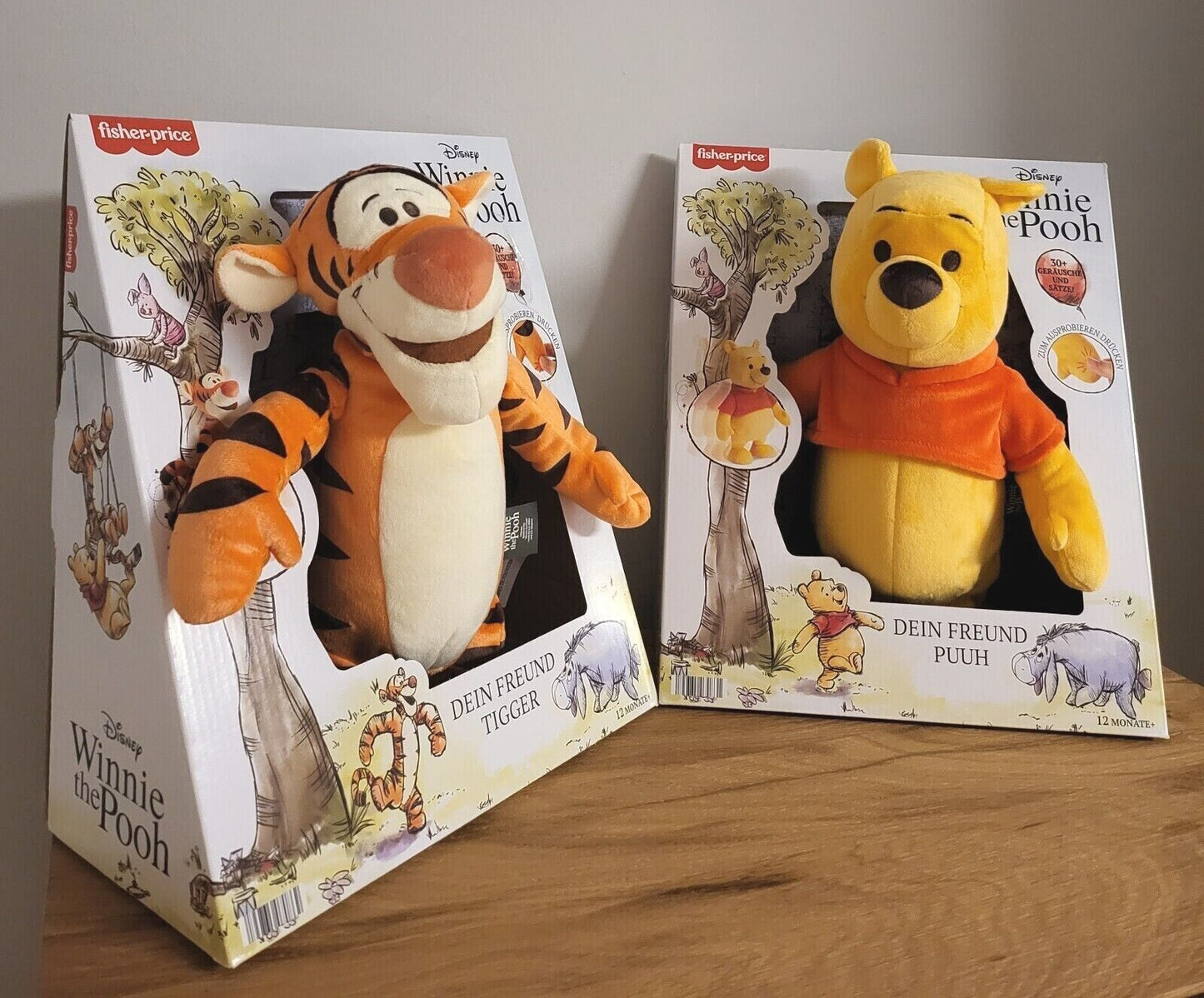 Fisher-Price Disney Plüsch Stofftier Dein Freund Winnie Pooh Puuh / Tigger mit SOUND 30cm NEU & OVP