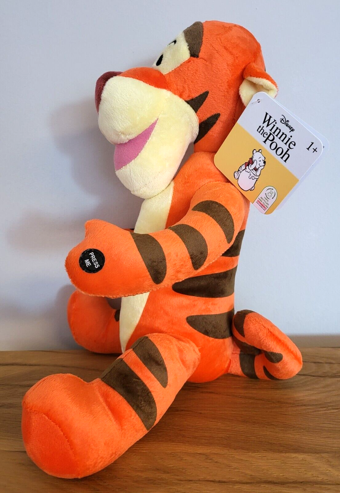 Disney Plüsch Stofftier Kuscheltier Winnie Puuh Pooh Tigger Tiger mit Sound NEU