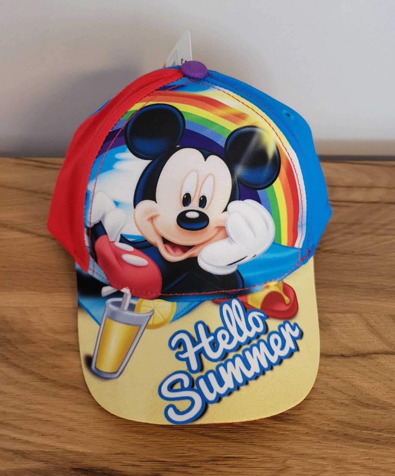 Kinder Basecap Kappe Mütze Cap Disney Mickey Maus 2 Fach sortiert Größe52/54 NEU