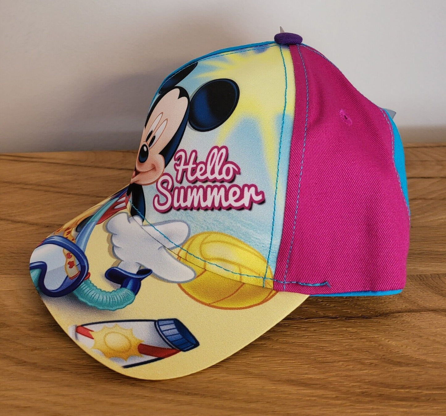 Kinder Basecap Kappe Mütze Cap Disney Mickey Maus 2 Fach sortiert Größe52/54 NEU