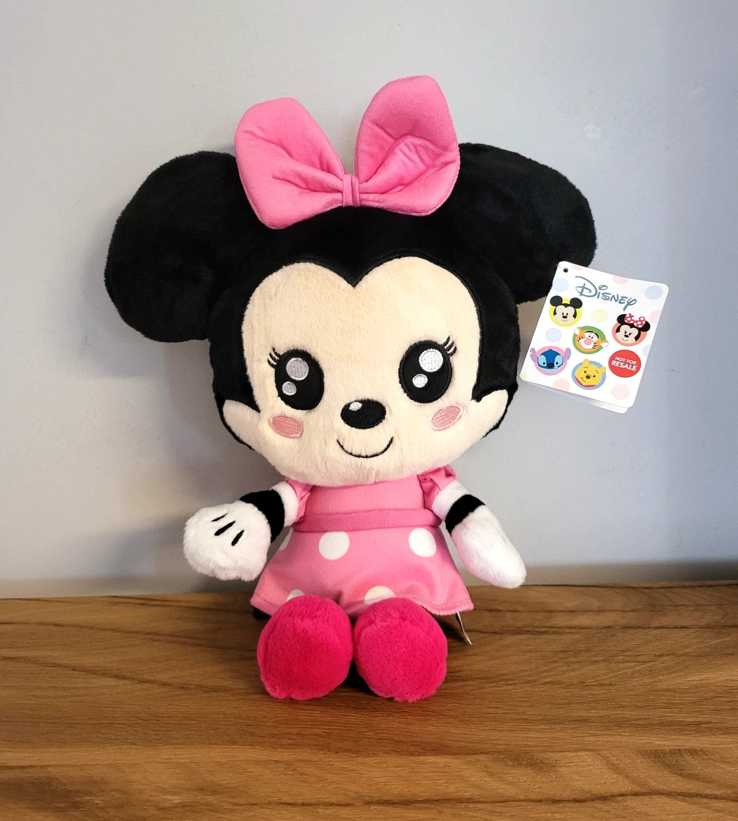 Disney Minnie Maus Chibi Plüschtier Stofftier Kuscheltier Kleid rosa Kinder Spielzeug Stofftier NEU