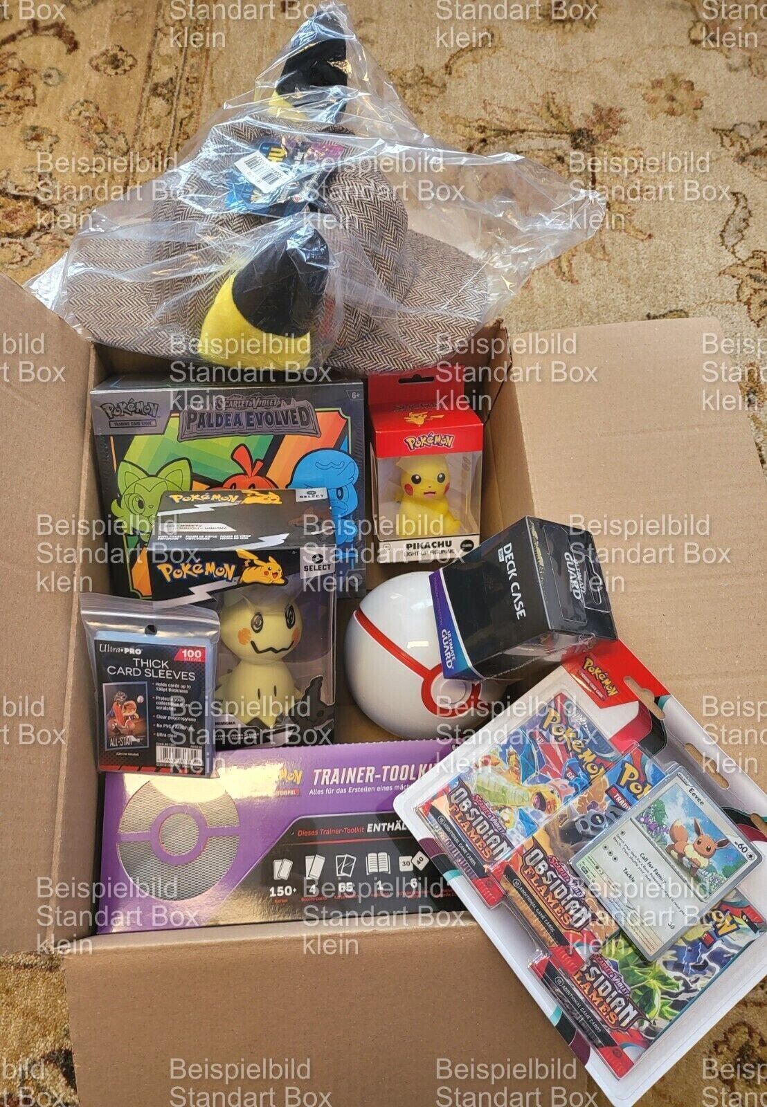 Mystery Paket Box Pokemon TCG Karten Merchandise Neuware Sammeln Überraschung Set Mix NEU