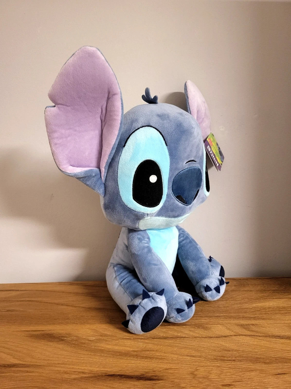 Disney Stitch XL Plüsch groß Stofftier sitzend Plüschtier großer Kopf Kuscheltier Merch ca.40 cm Kino Real Film NEU