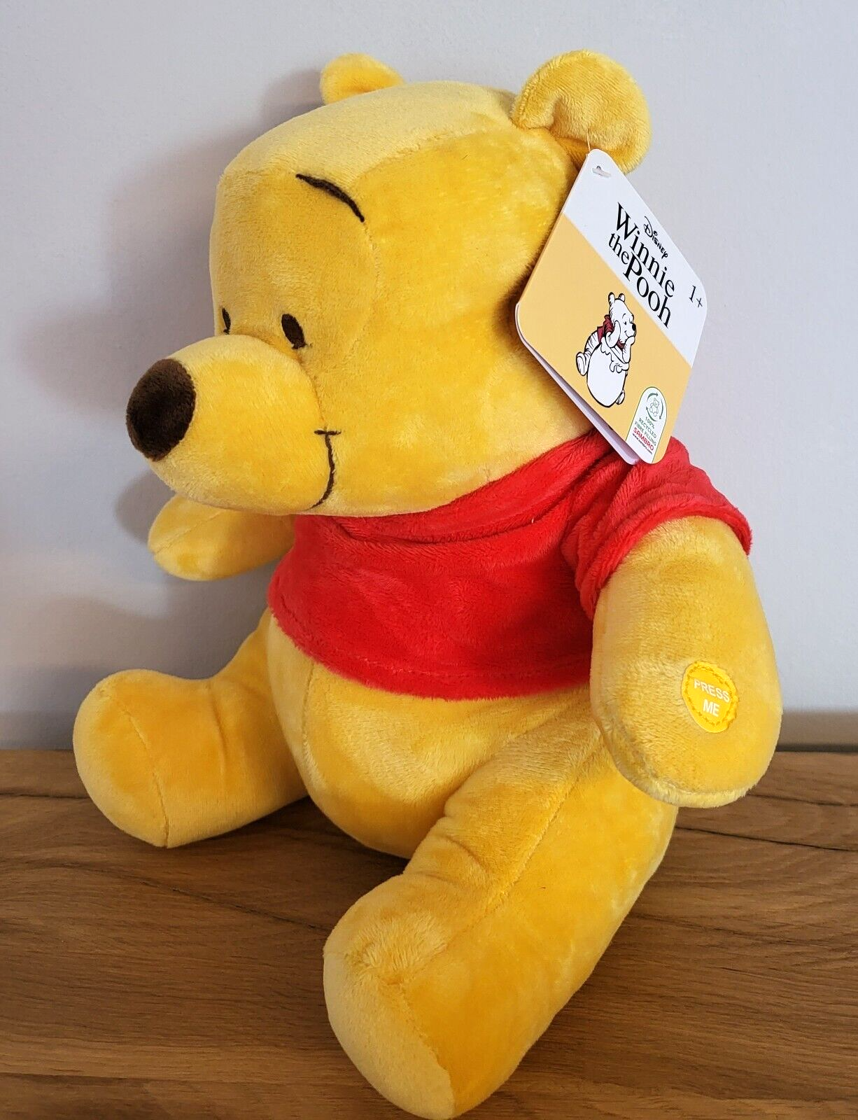 Disney Plüsch Stofftier Kuscheltier Plüschfigur Winnie Puuh Pooh mit Sound NEU