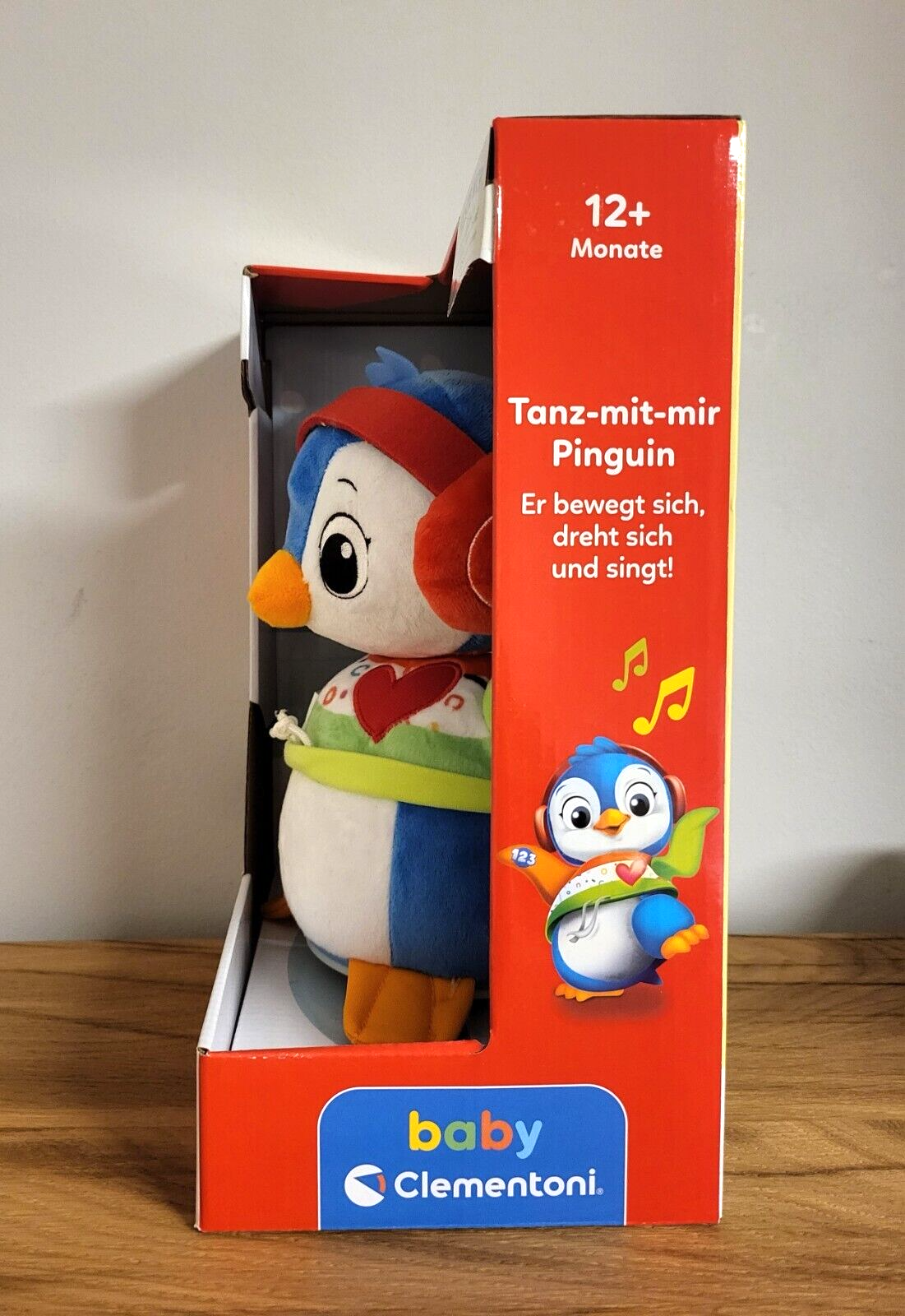 Clementoni Baby Tanz mit mir Pinguin Interaktives Lernspielzeug Musik Kinder Kleinkind NEU