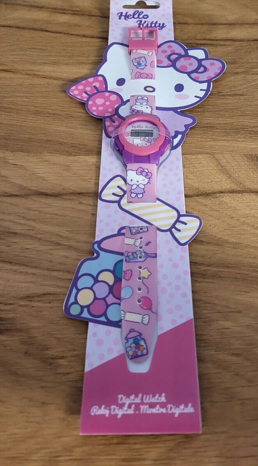 Hello Kitty Kinderuhr Armbanduhr Digital Watch ca. 22 cm