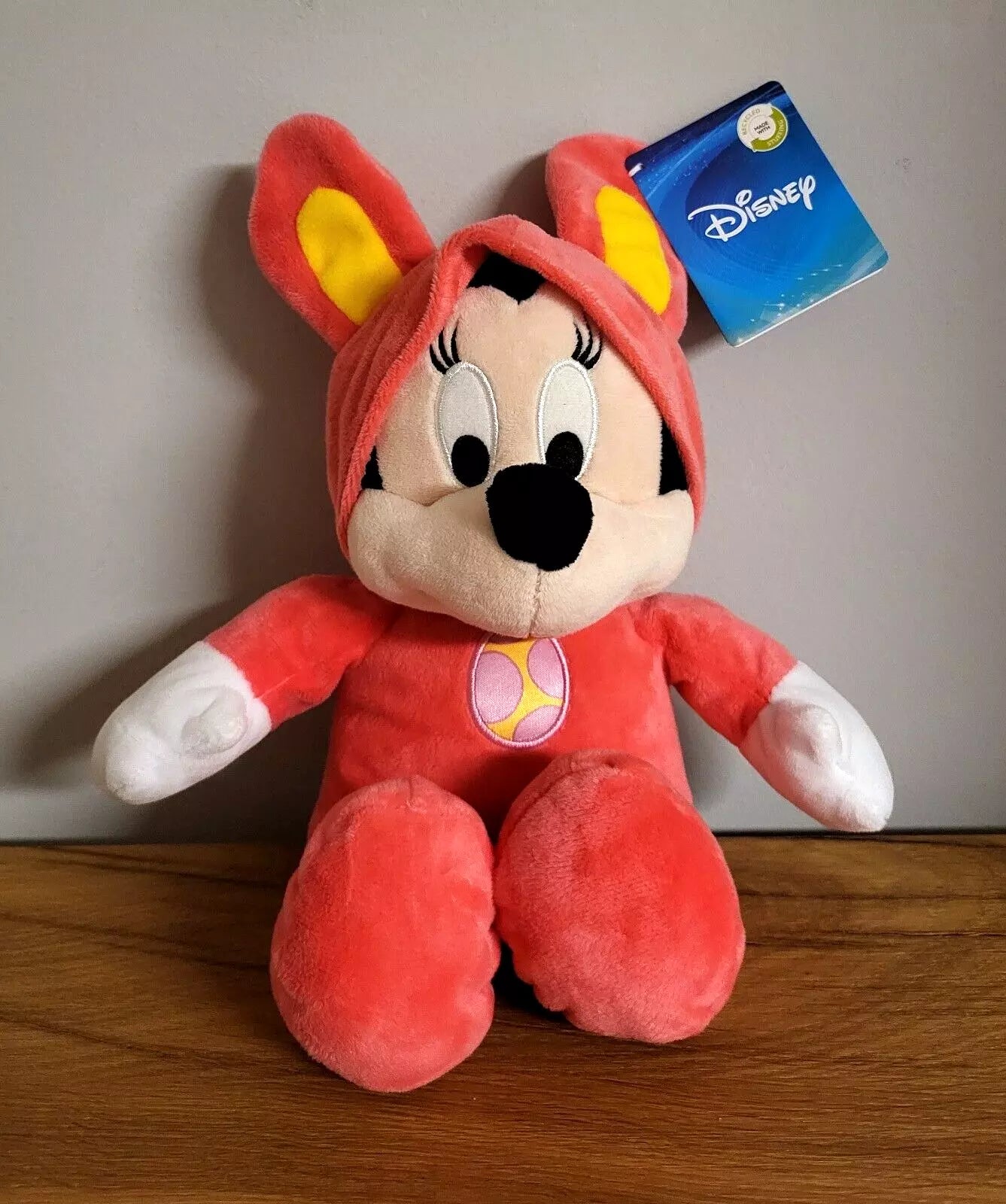 Disney Plüsch Stofftier Kuscheltier Minnie Maus Pyjama Party im Strampler im Schlafanzug NEU