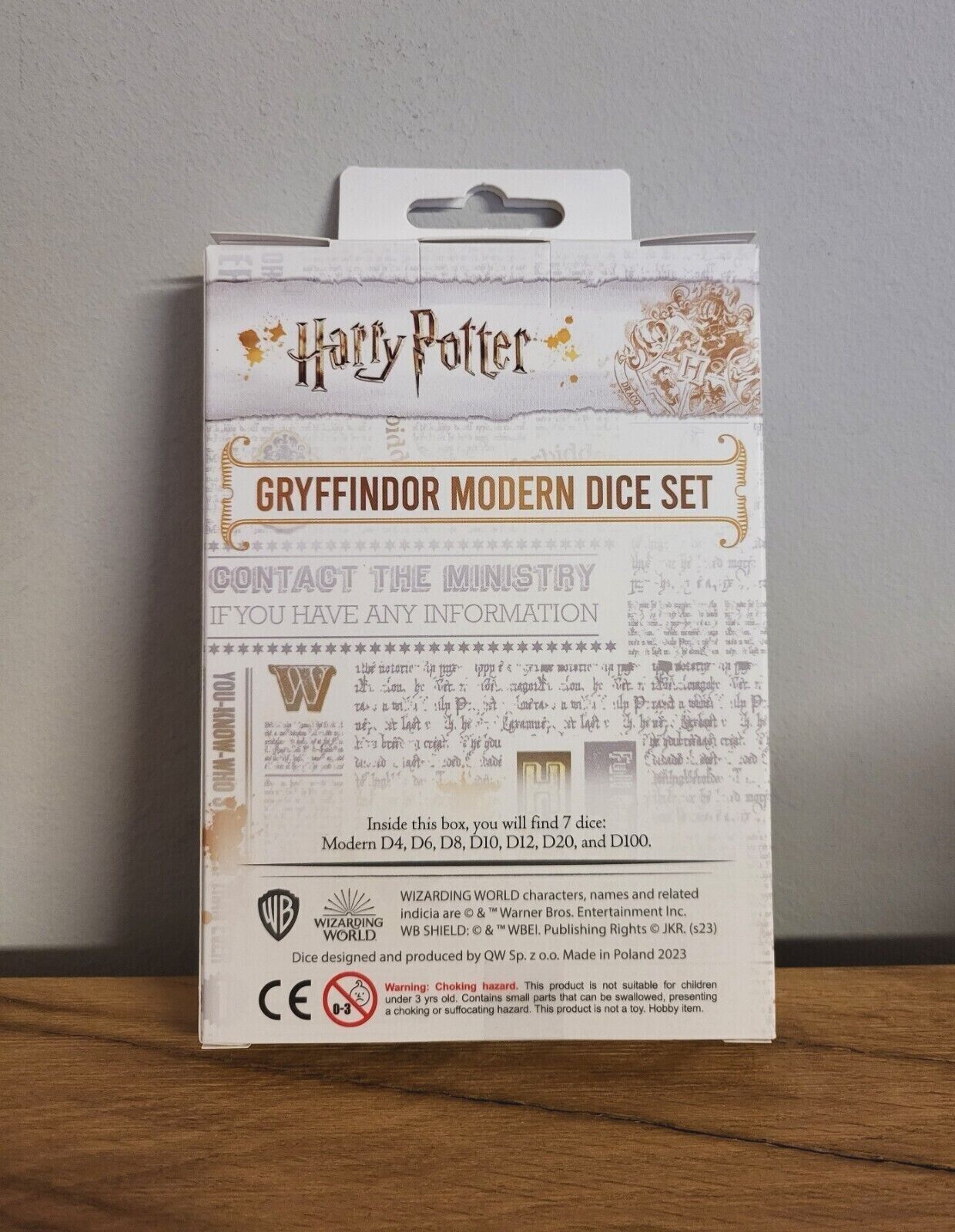 Harry Potter Würfel Set Gryffindor red Modern Dice Set Spielwürfel rot