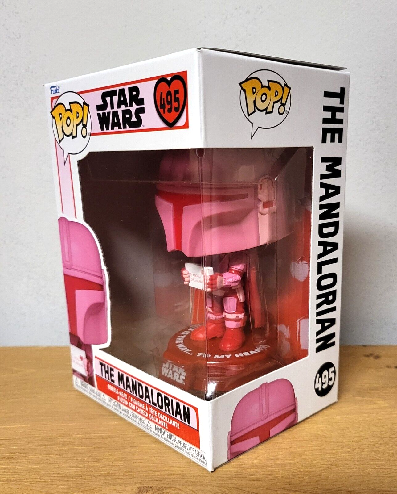 POP! Star Wars Vinyl Figur - Valentines Mandalorian Sonderedition Funko #495 NEU
