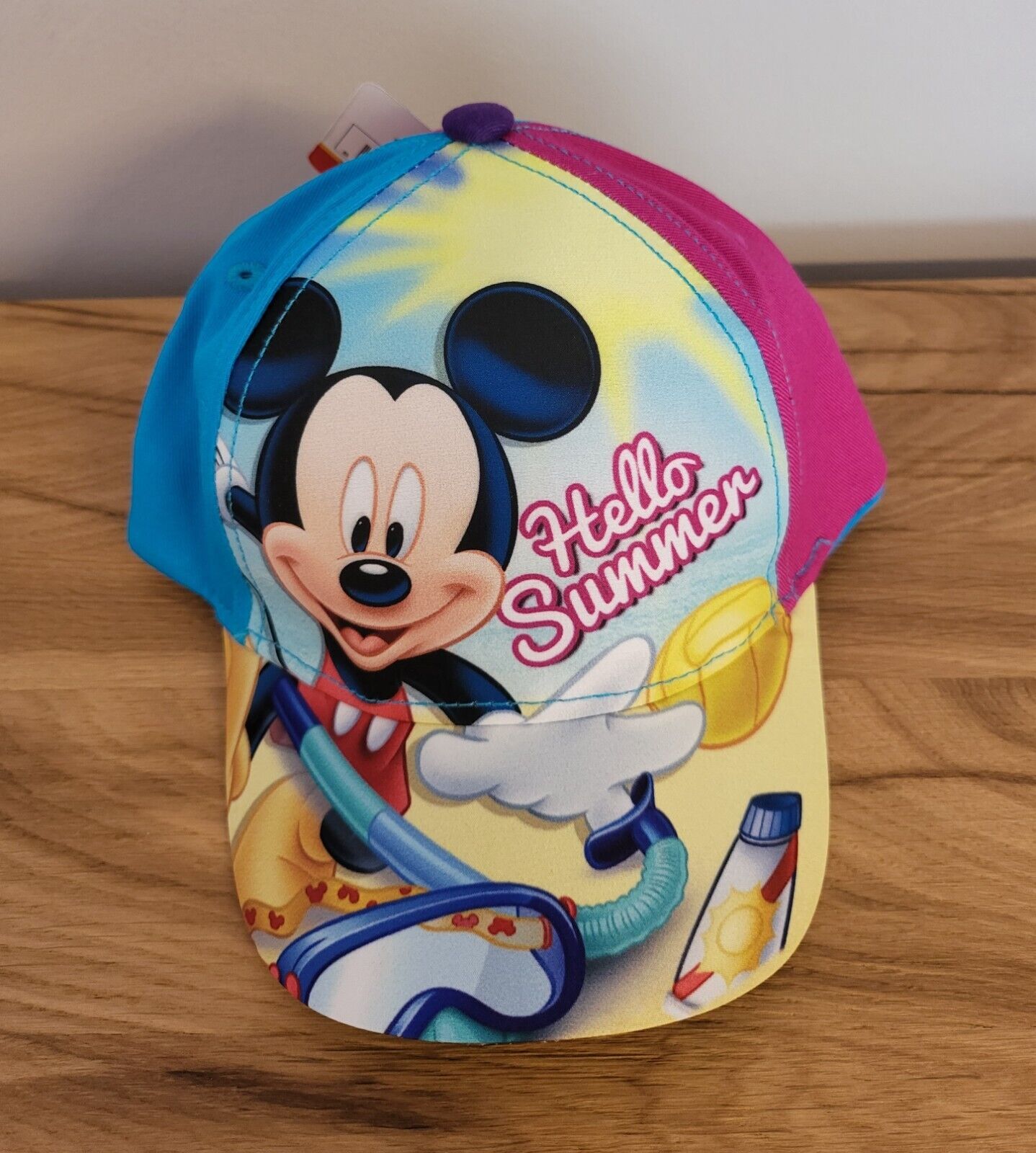 Kinder Basecap Kappe Mütze Cap Disney Mickey Maus 2 Fach sortiert Größe52/54 NEU