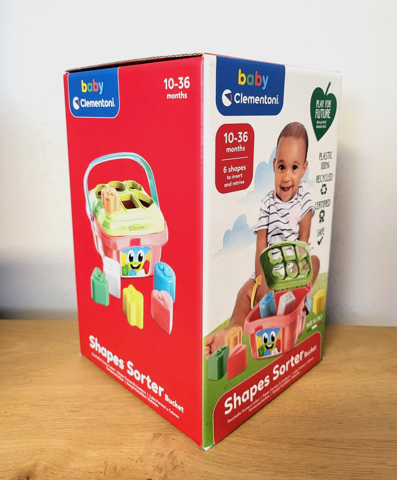 Clementoni Baby Formen Sortierbox Steckspiel Lernspielzeug,Farben,Zahlen NEU & OVP