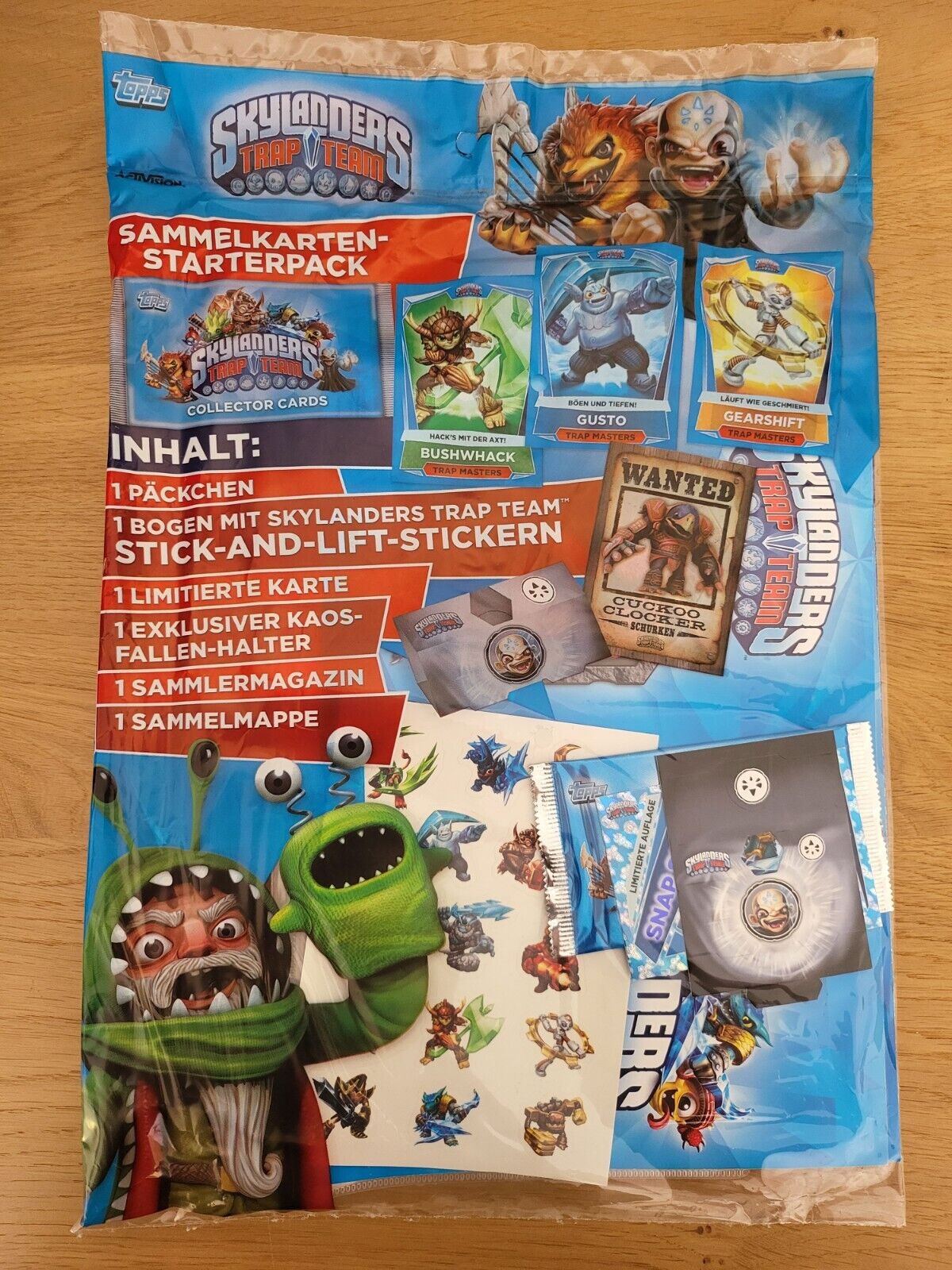 Skylanders Trap Team Starterpack Sammelkarten Album Booster DEUTSCH NEU & OVP