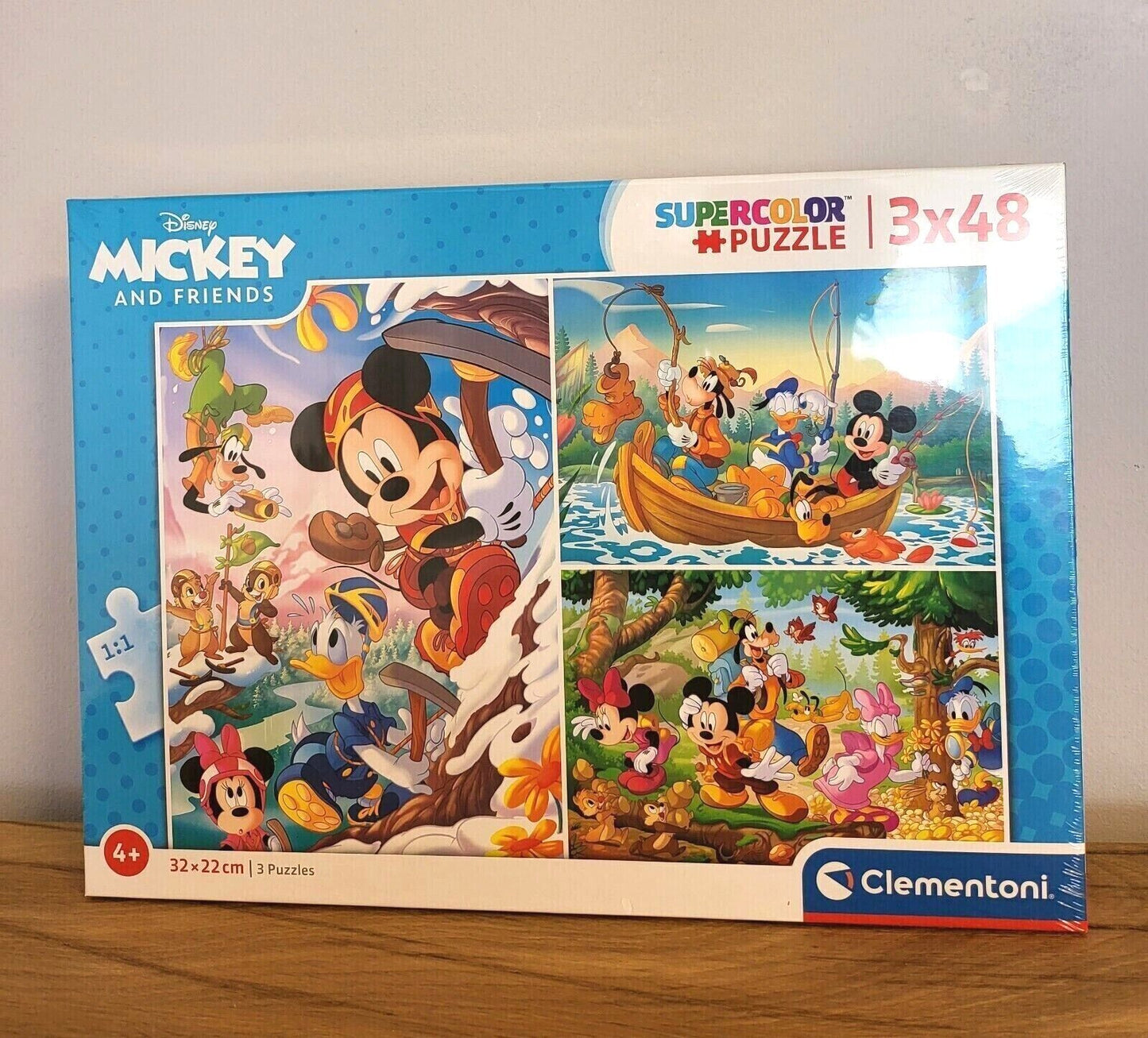 Puzzle Mickey Maus Disney Clementoni Supercolor Kinder 3x48 Teile 4+ NEU & OVP