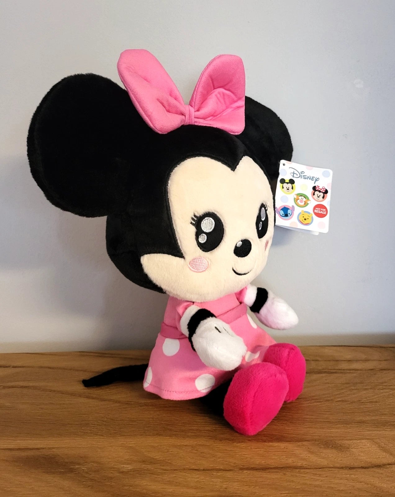Disney Minnie Maus Chibi Plüschtier Stofftier Kuscheltier Kleid rosa Kinder Spielzeug Stofftier NEU