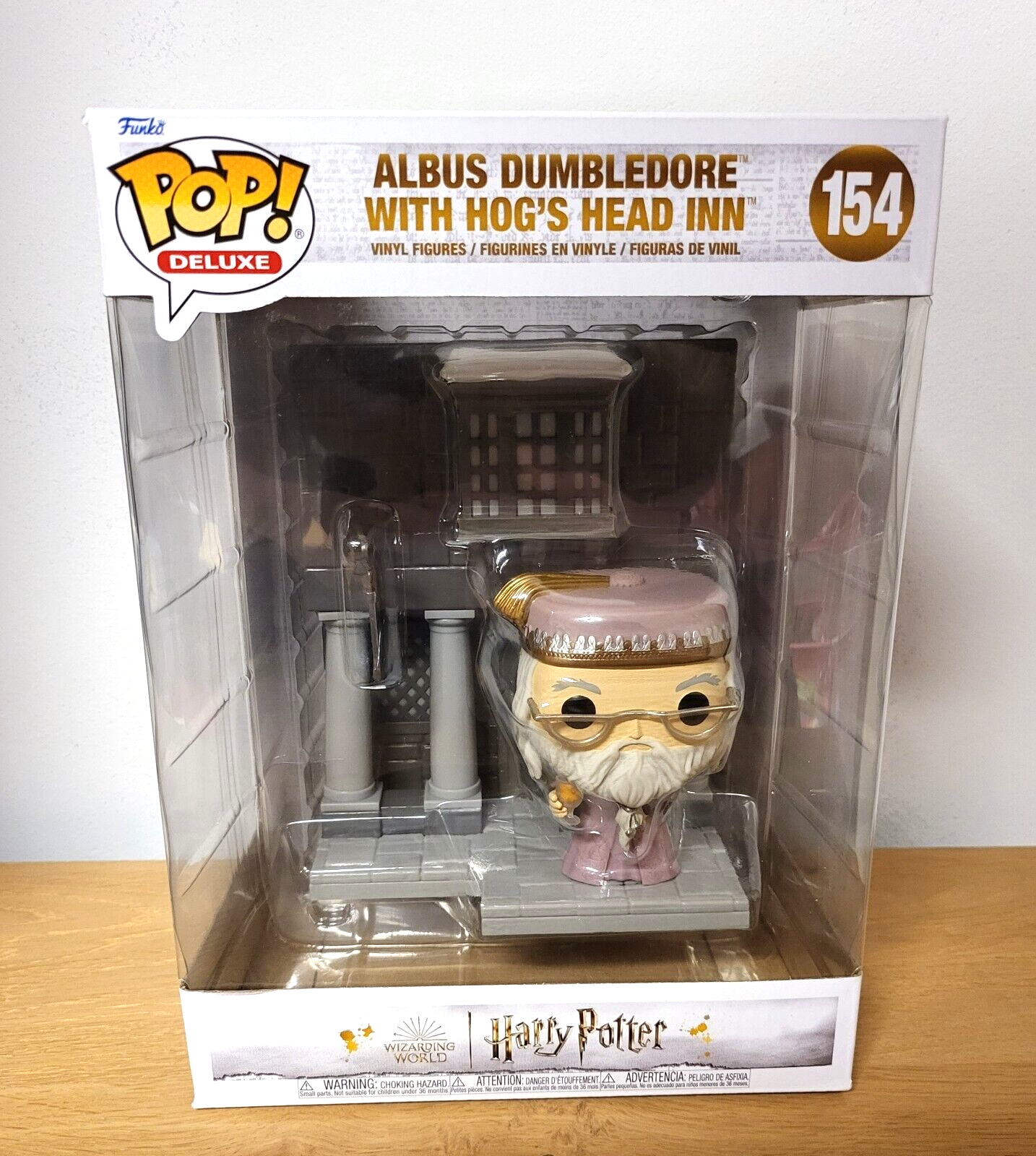 Harry Potter Funko POP! Deluxe Vinyl Figur Albus Dumbledore mit Hog's Head Inn #154 NEU