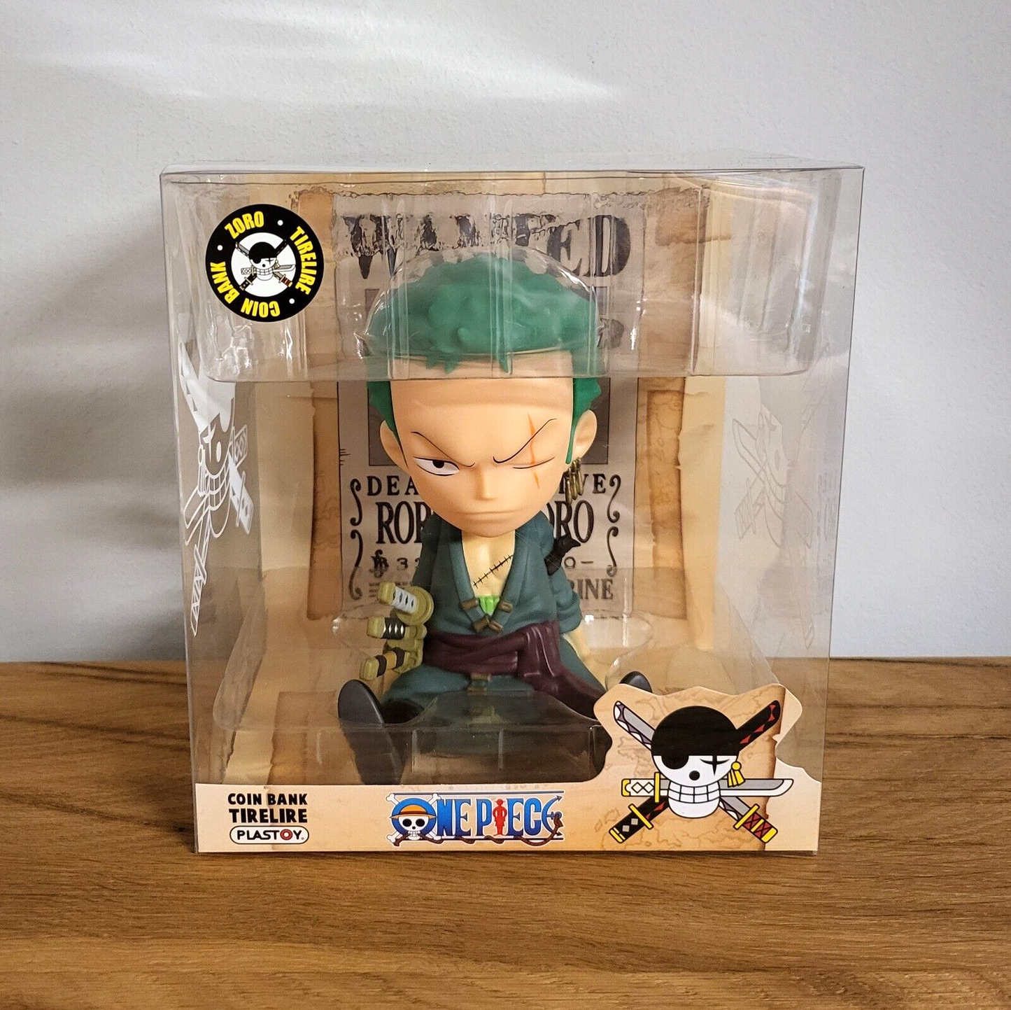 One Piece Spardose Zoro Anime Monkey D. Ruffy Law 18 cm Figur Piraten Sanji NEU