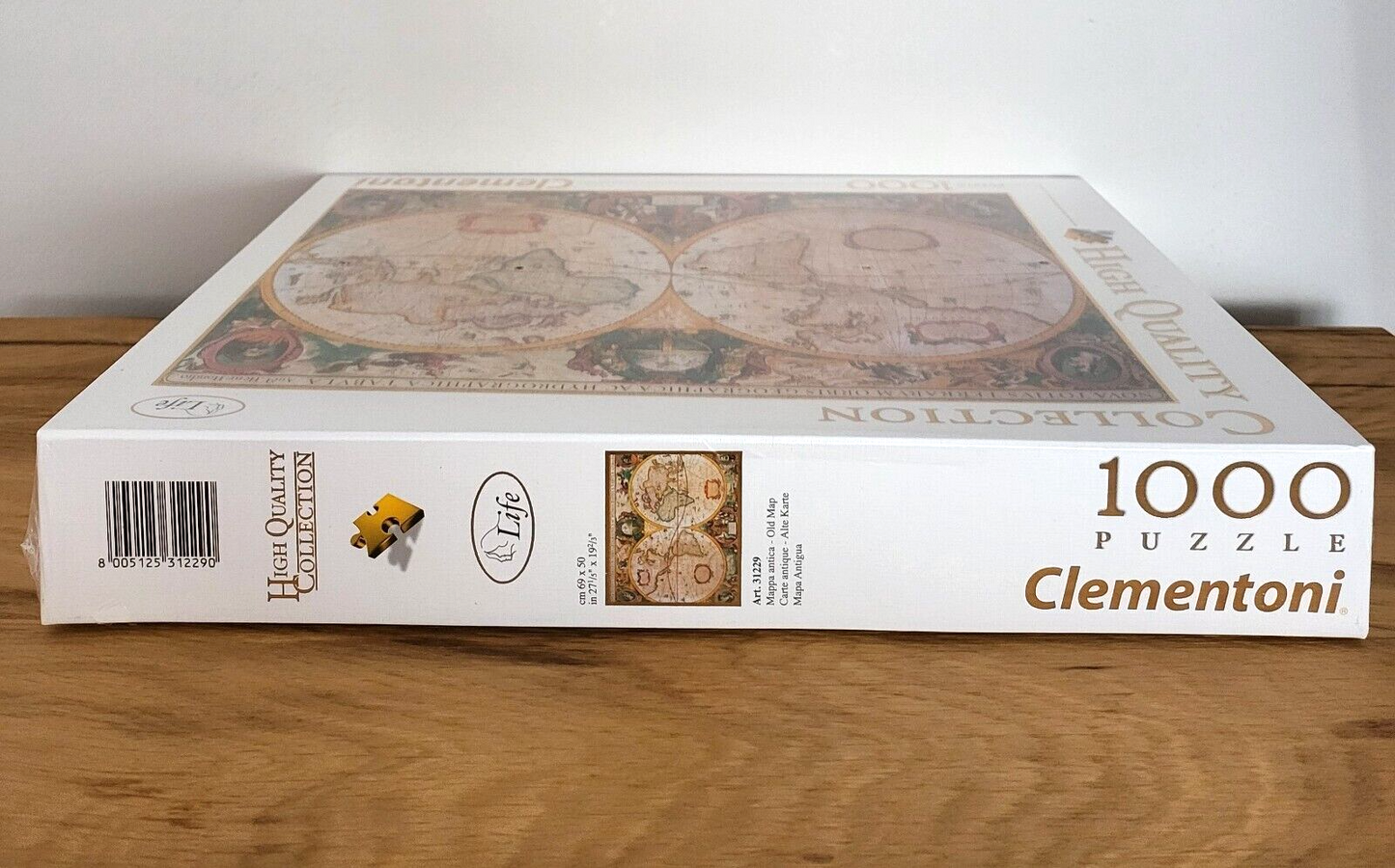 Puzzle Clementoni High Quality alte Weltkarte Kontinente 1000 Teile 50x69cm