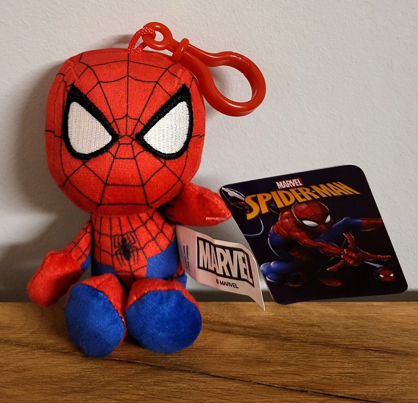Marvel Spiderman Plüsch Schlüsselanhänger Bagclip Tasche Kinder Spielzeug ca. 13cm