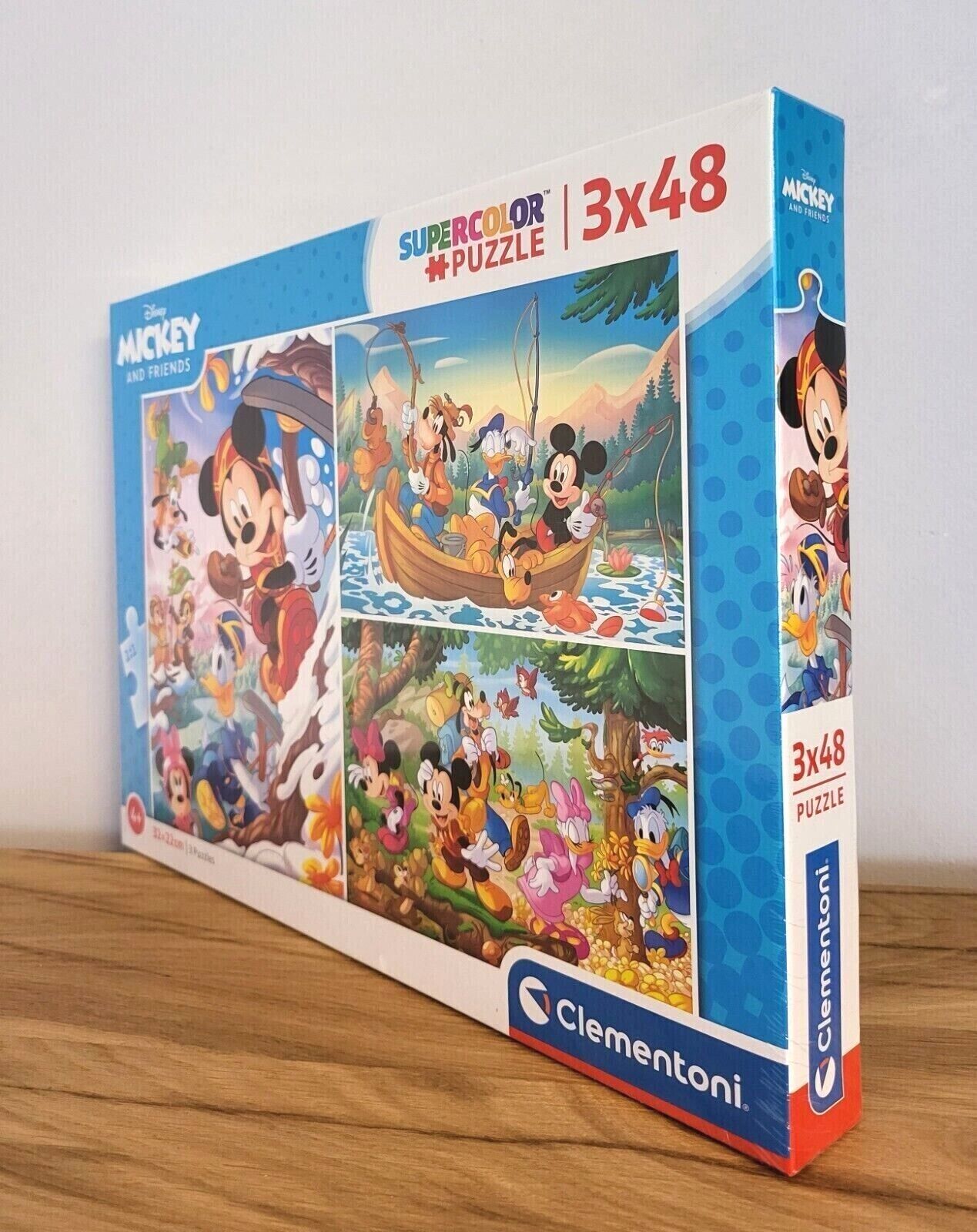Puzzle Mickey Maus Disney Clementoni Supercolor Kinder 3x48 Teile 4+ NEU & OVP