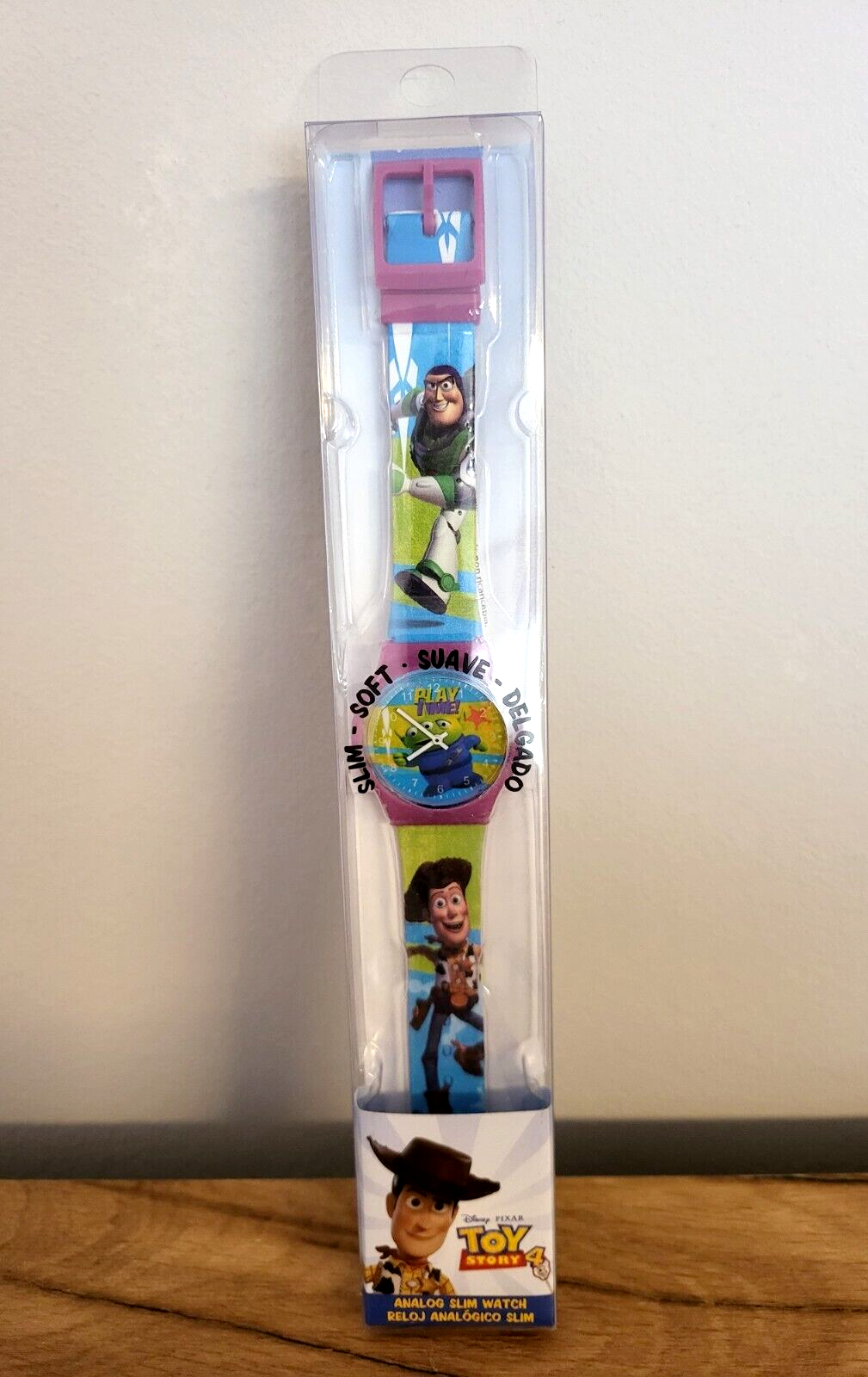 Kinderuhr Analog Disney Pixar Toy Story 4 schlanke Armbanduhr ca.25 cm NEU & OVP