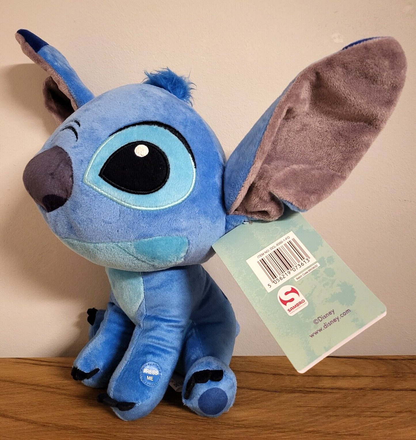 Disney Plüschtier Stofftier Lilo & Stitch Kuscheltier Stitch ca. 30cm mit SOUND/TON NEU