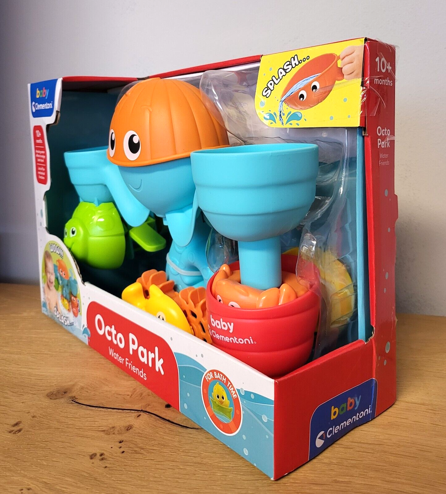 Badespielzeug Clementoni Baby Octo Park Bade Freunde Wasserpark Set Spiel NEU