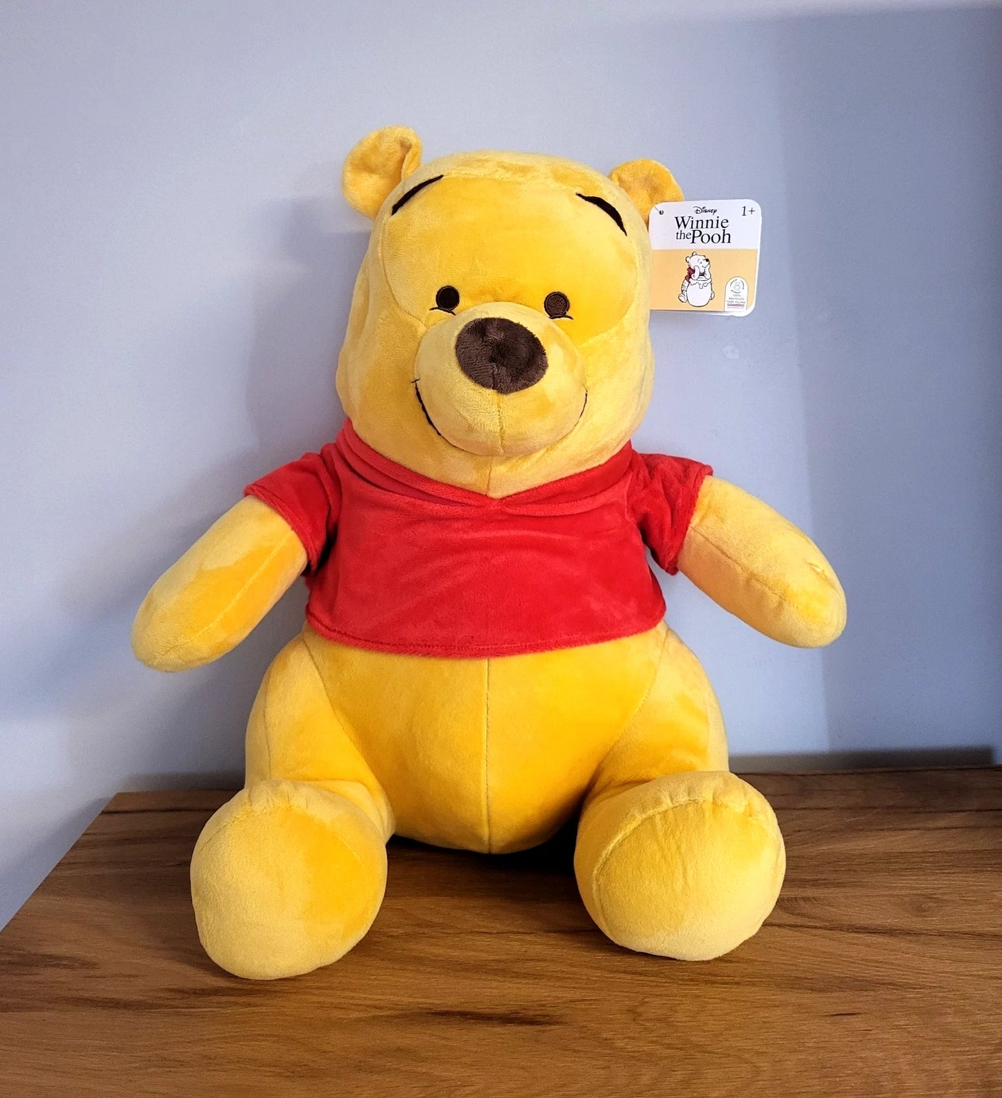 Disney Winnie Puuh XXL Plüsch groß Stofftier sitzend Kuscheltier Plüschfigur Pooh mit SOUND NEU