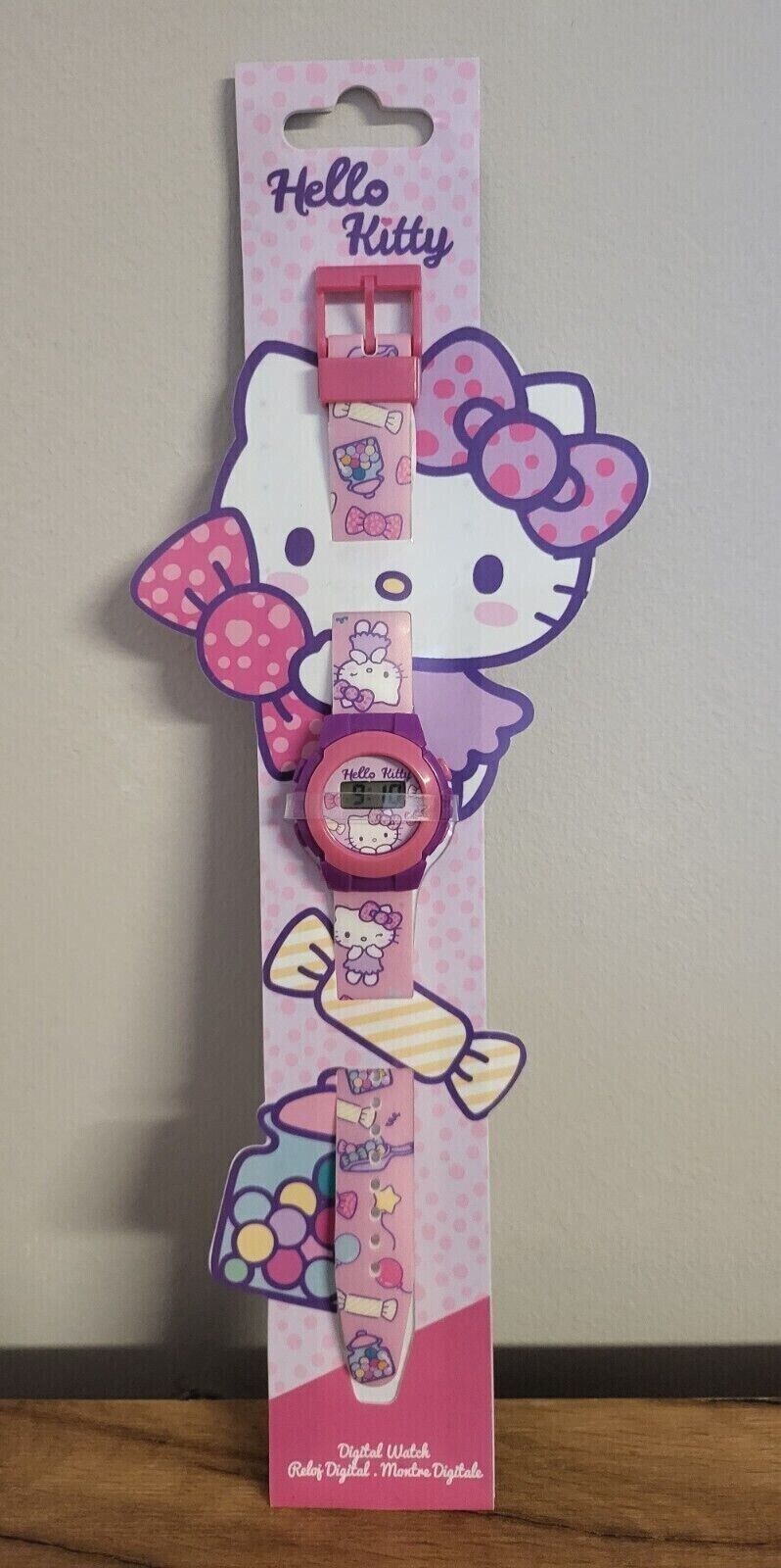 Hello Kitty Kinderuhr Armbanduhr Digital Watch ca. 22 cm