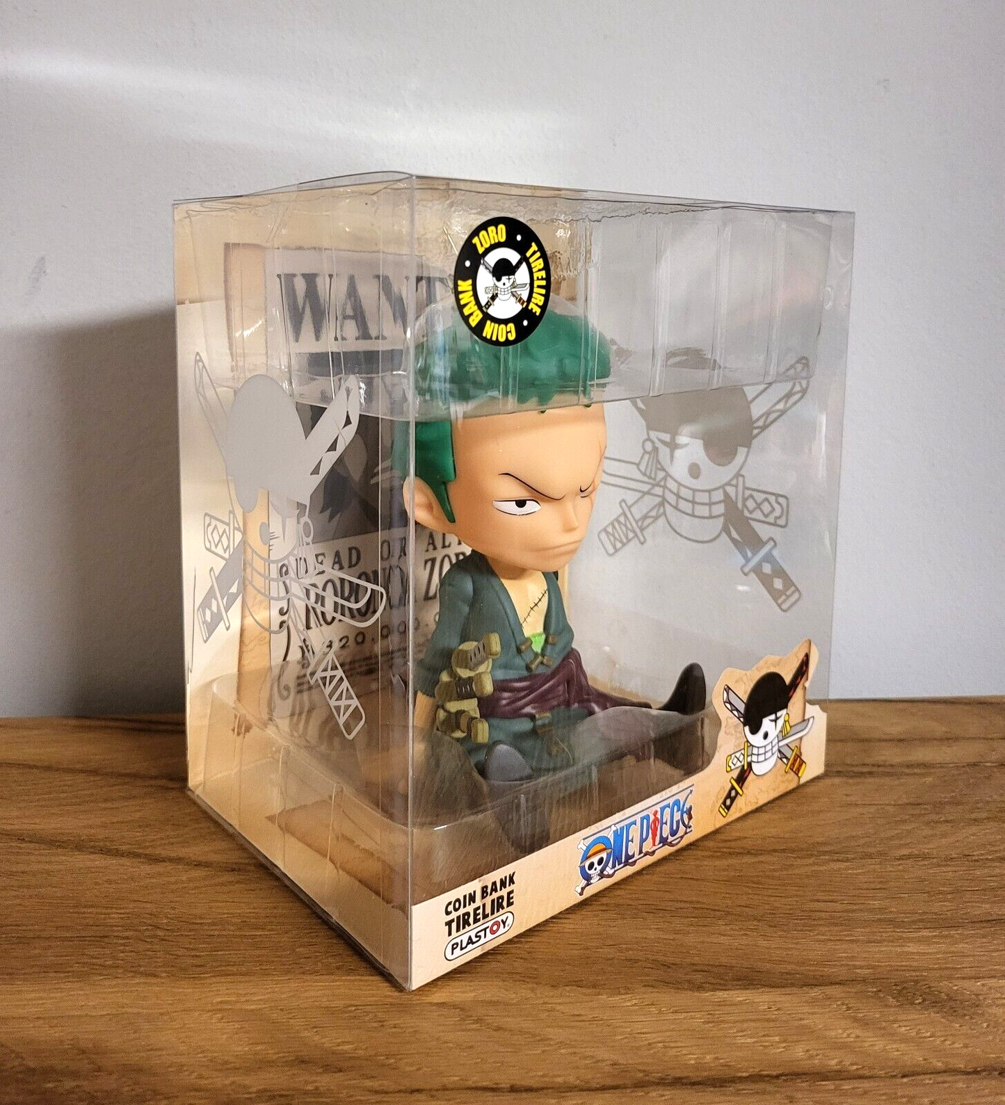 One Piece Spardose Zoro Anime Monkey D. Ruffy Law 18 cm Figur Piraten Sanji NEU