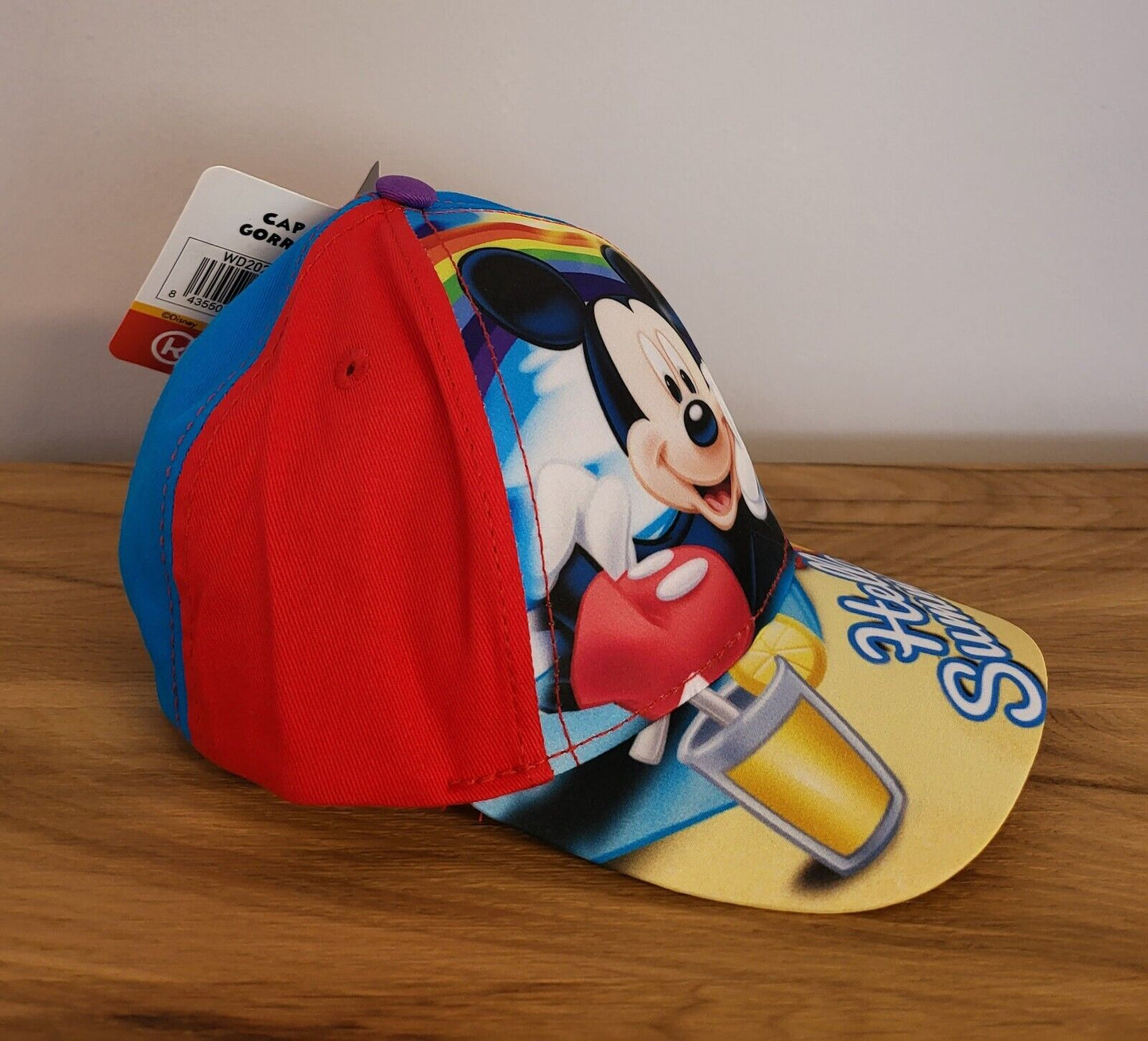 Kinder Basecap Kappe Mütze Cap Disney Mickey Maus 2 Fach sortiert Größe52/54 NEU