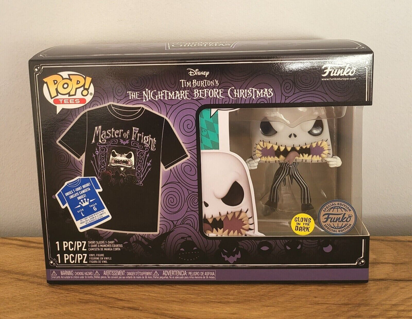 Nightmare Before Christmas POP! Vinyl Figur T-Shirt Set Jack Skellington sortiert NEU & OVP