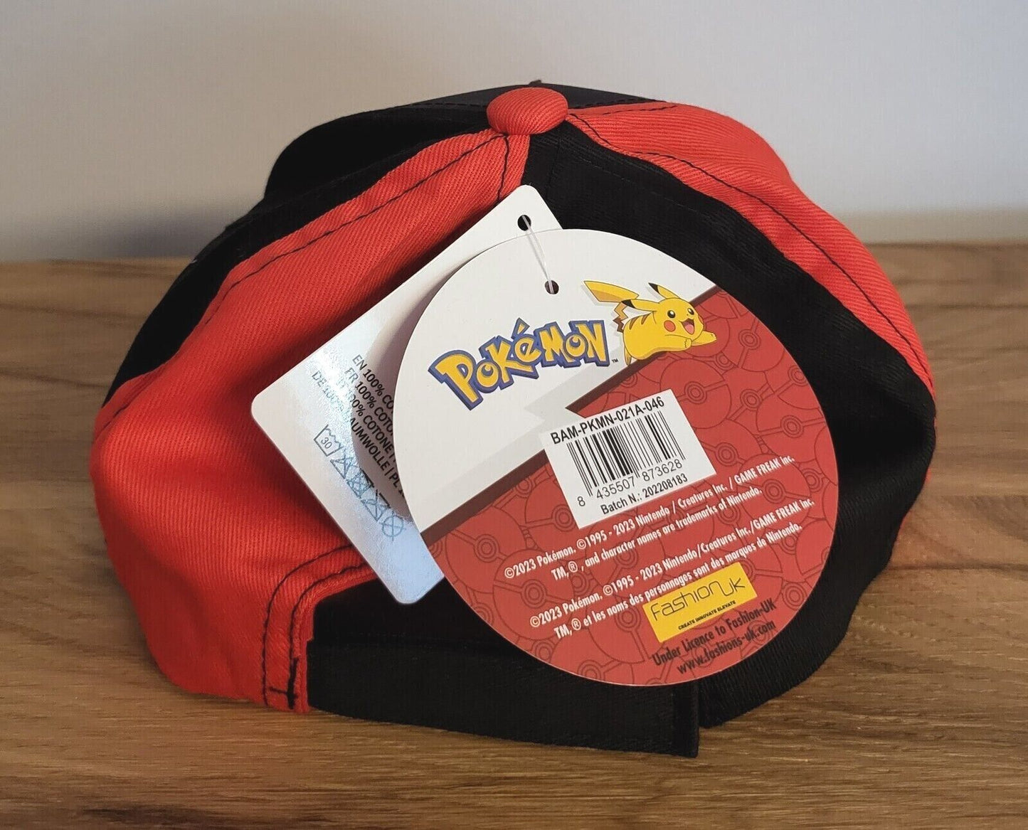 Pokemon Pikachu Pokeball Kinder Basecap Kappe Mütze Cap Sonnenschutz Sport Gr.52/54 NEU