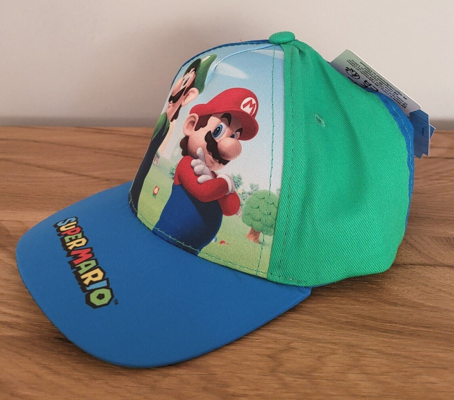 Super Mario Kinder Basecap Kappe Mütze Cap Sonnenschutz Luigi 2fach sortiert Gr.52/54