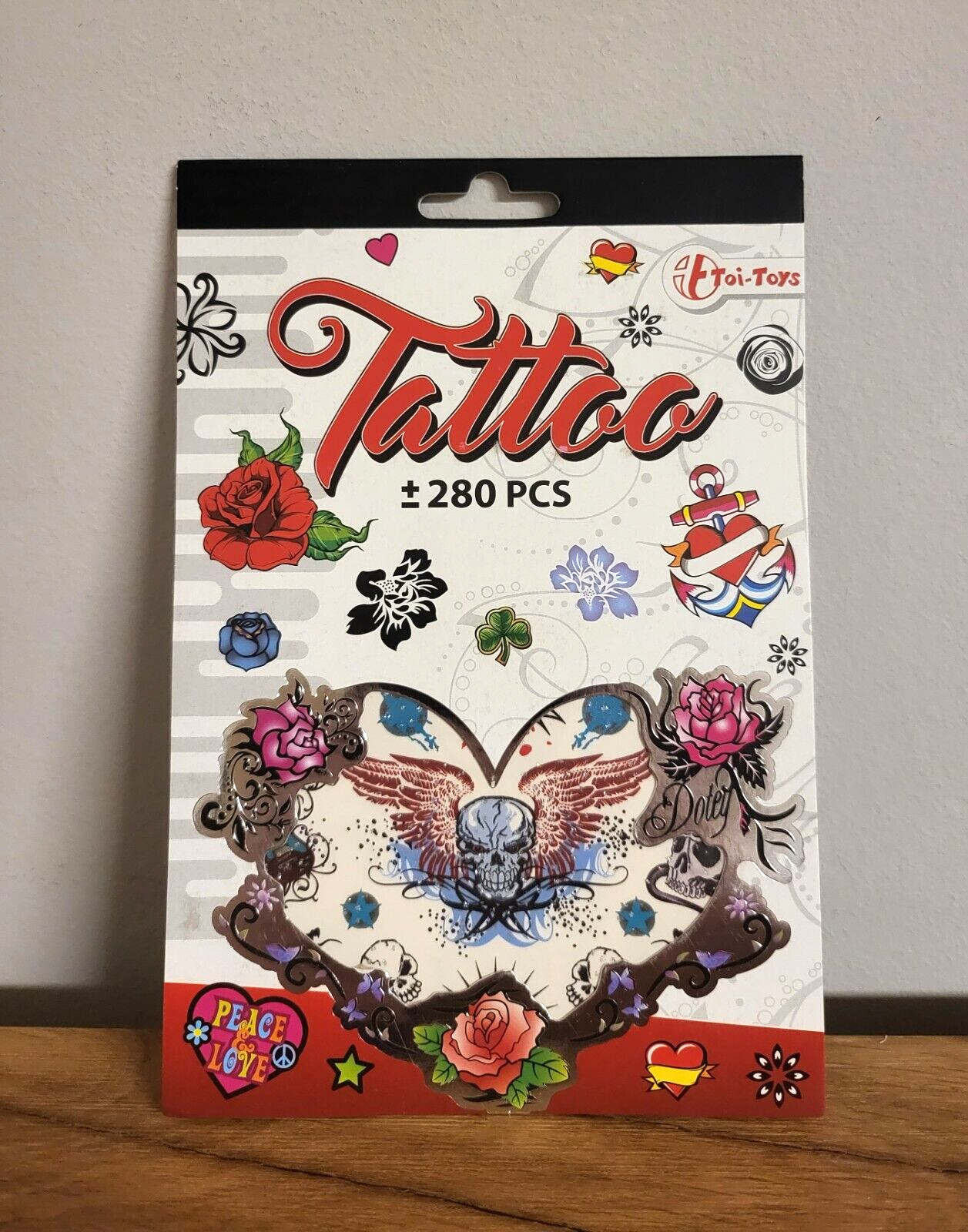 Tattoo Stickerbuch Kinder Spielzeug Sticker 280St. 6fach sortiert ca.12,5x18,5cm