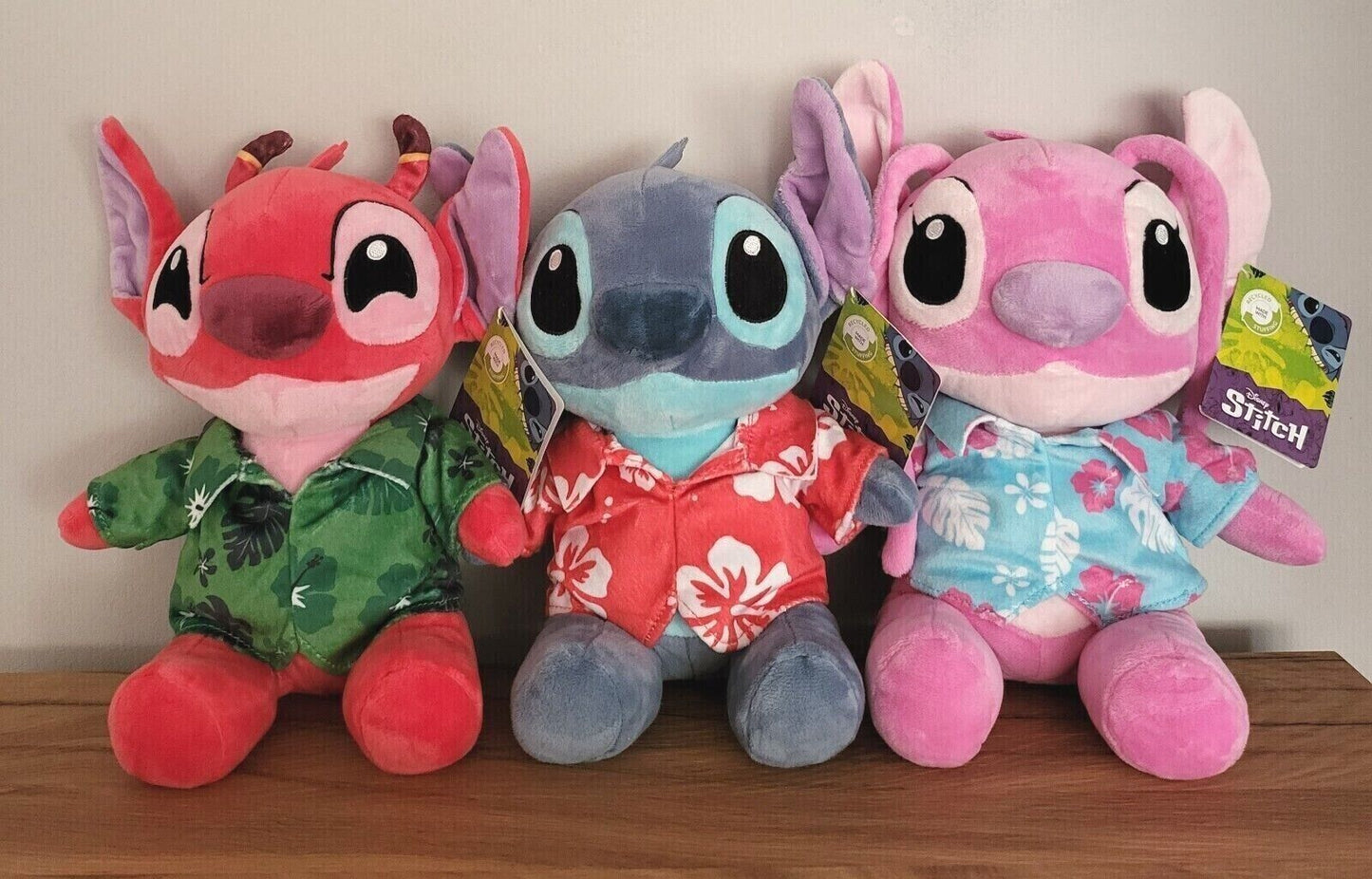Disney Plüsch Stitch Stofftier Kuscheltier Lilo & Stitch Engel Leroy mit Hawaii Hemd Auswahl NEU