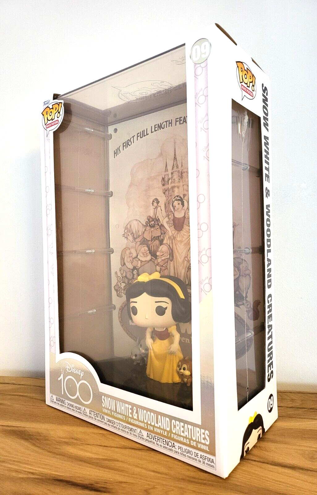 Disney 100 Jahre/ 100th Anniversary POP Vinyl Figur Movie Posters Schneewittchen HARTCASE #09 NEU