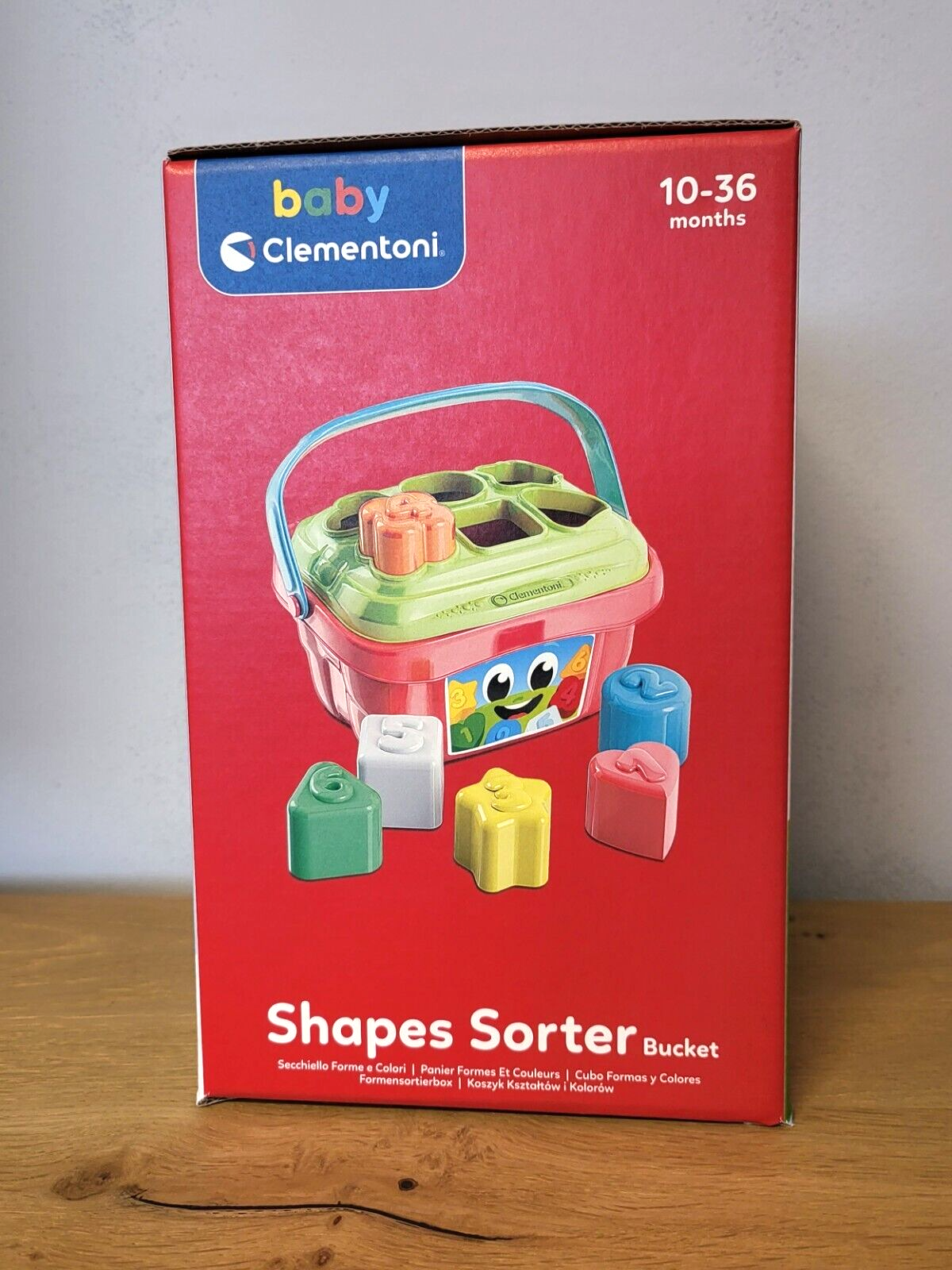 Clementoni Baby Formen Sortierbox Steckspiel Lernspielzeug,Farben,Zahlen NEU & OVP