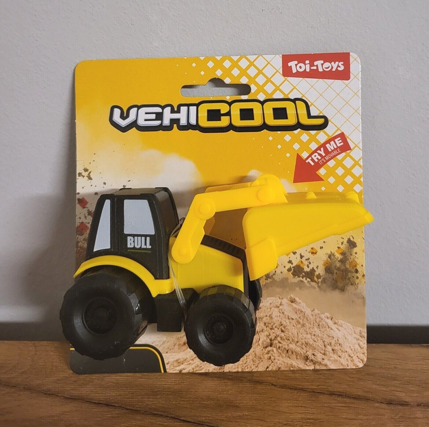 Baufahrzeug Mini Bagger Kippe Radlader Gelenkradlader Spielzeug Kinder Geschenk gelb Auto