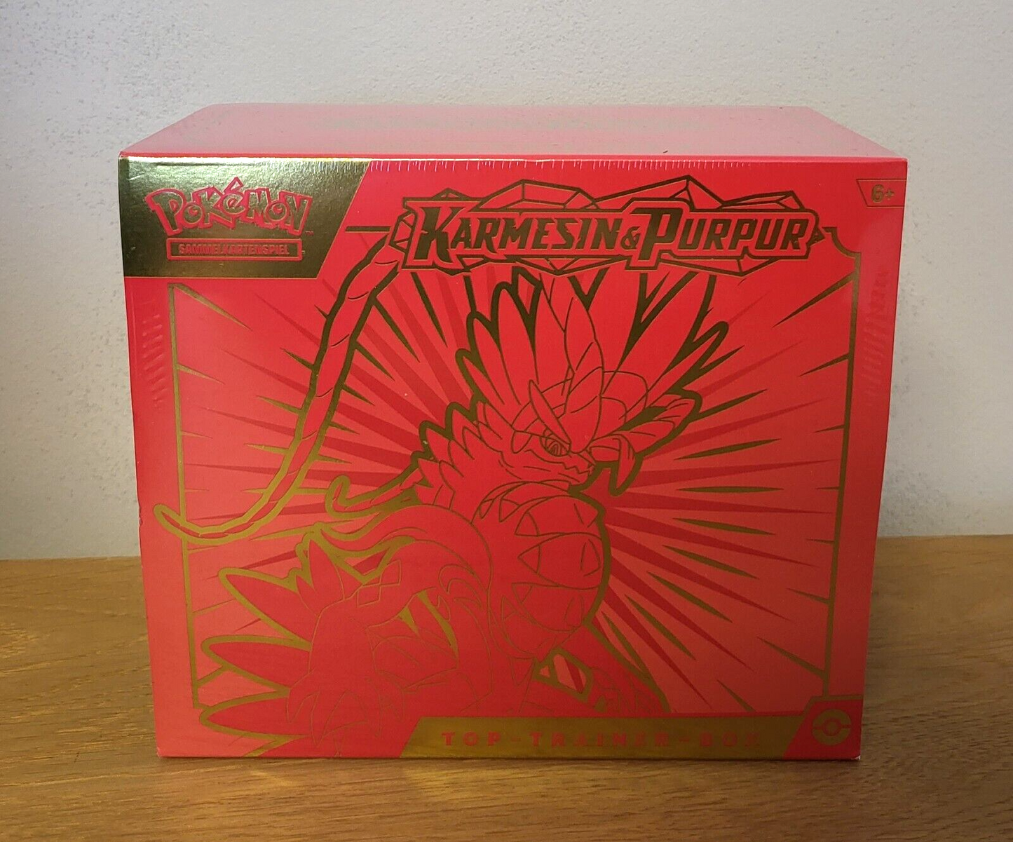 Pokemon Karmesin & Purpur ETB Koraidon Top Trainer Box Booster DE NEU & OVP 2023
